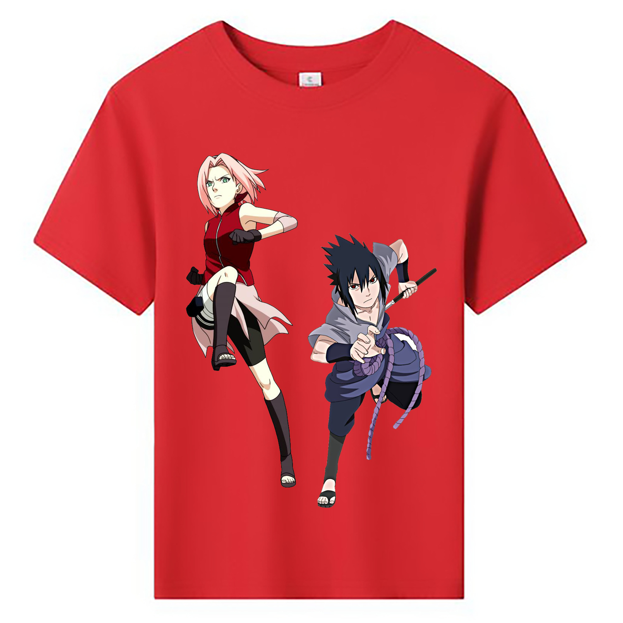 （画像用） NARUTO -ナルト- 春野サクラ Haruno Sakura 綿100％キッズTシャツ（フロントプリント）