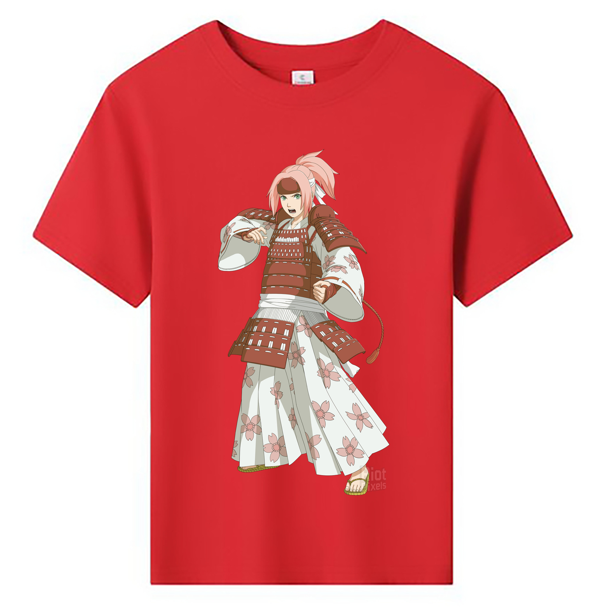（画像用） NARUTO -ナルト- 春野サクラ Haruno Sakura 綿100％キッズTシャツ（フロントプリント）