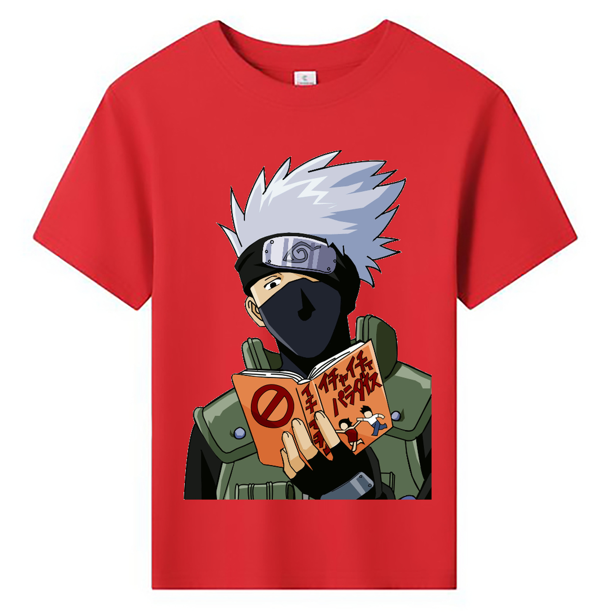 （画像用） NARUTO -ナルト- はたけ カカシ Hatake Kakashi 綿100％キッズTシャツ（フロントプリント）