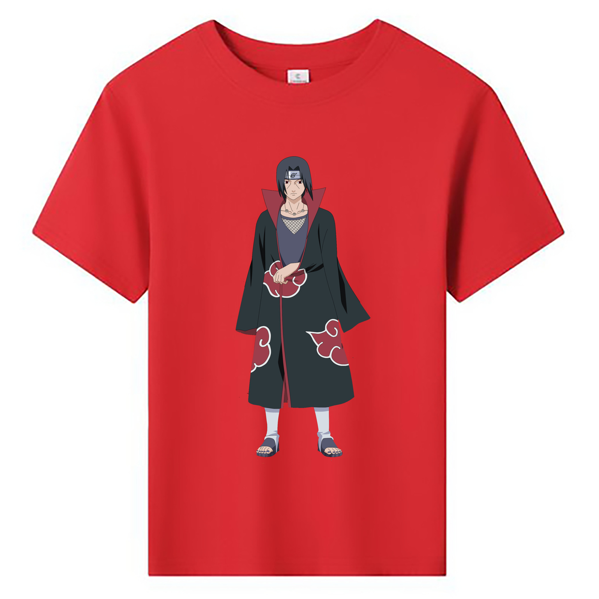 （画像用） NARUTO -ナルト- うちは イタチ Uchiha Itachi 綿100％キッズTシャツ（フロントプリント）