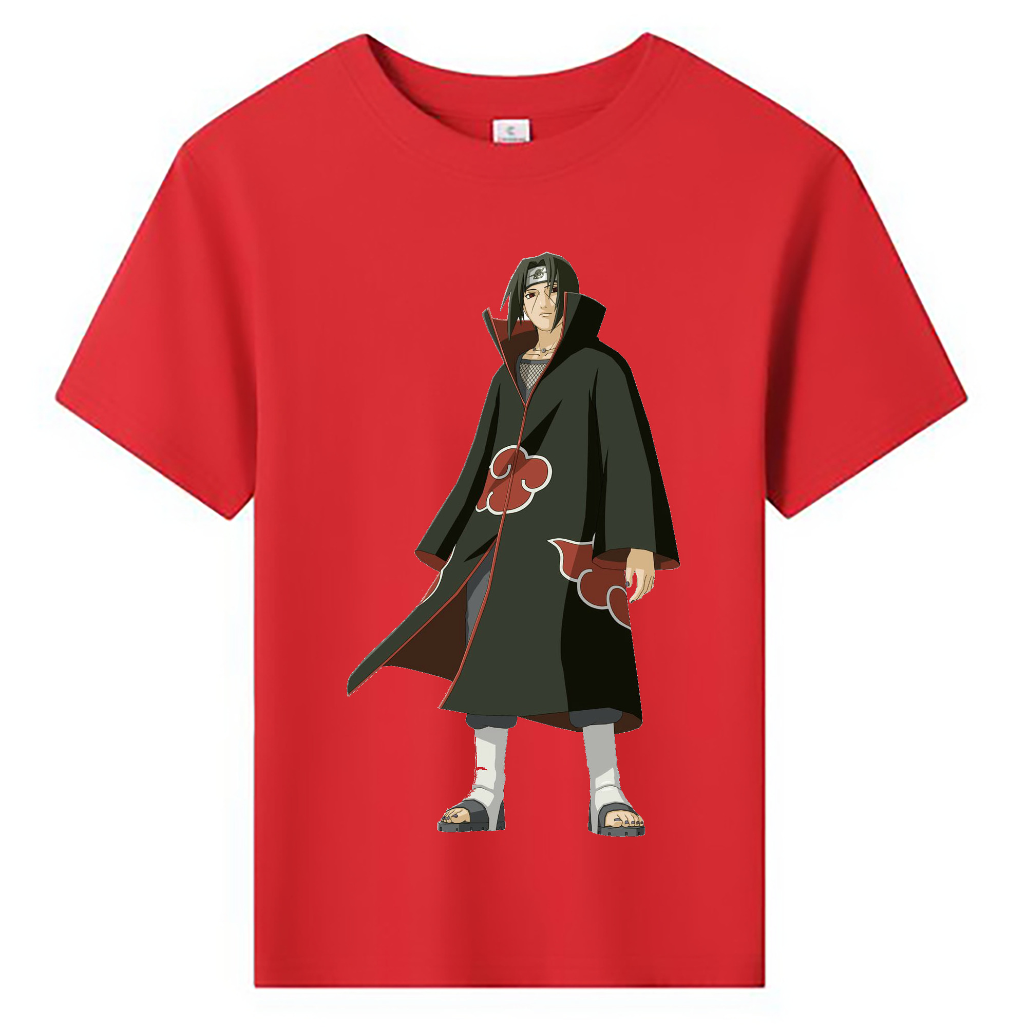 （画像用） NARUTO -ナルト- うちは イタチ Uchiha Itachi 綿100％キッズTシャツ（フロントプリント）