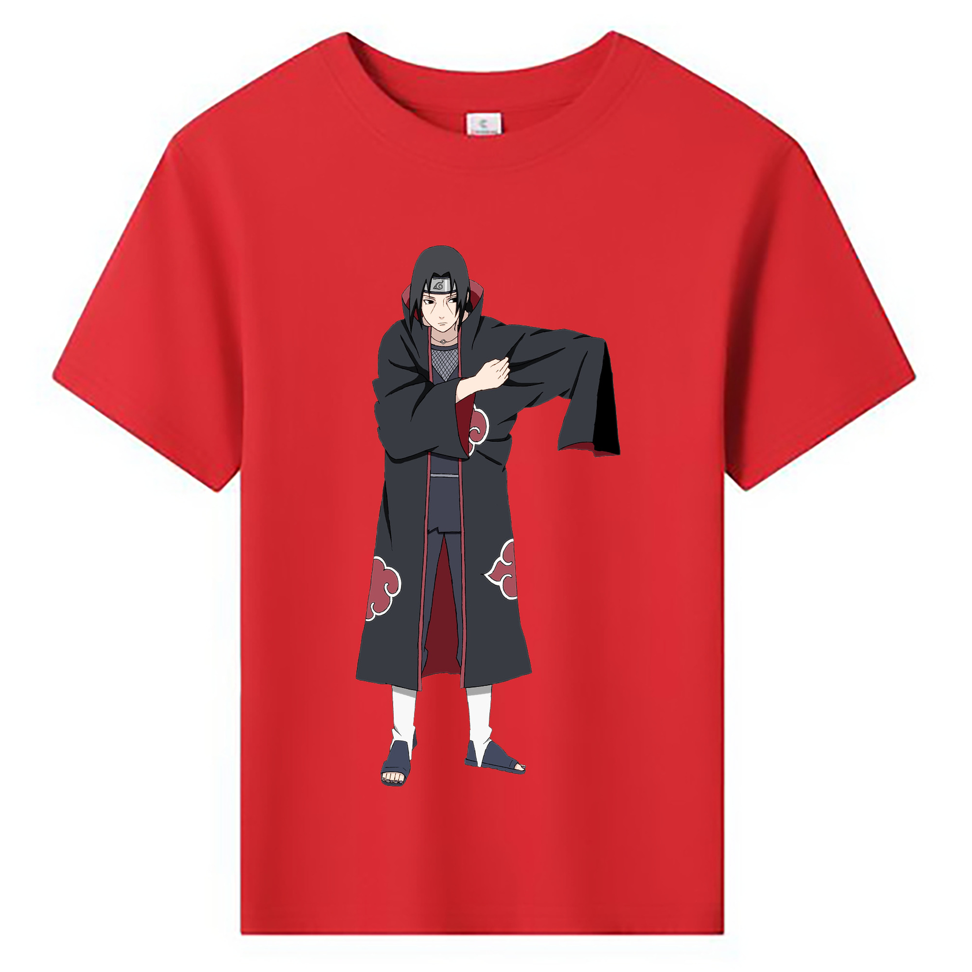 （画像用） NARUTO -ナルト- うちは イタチ Uchiha Itachi 綿100％キッズTシャツ（フロントプリント）