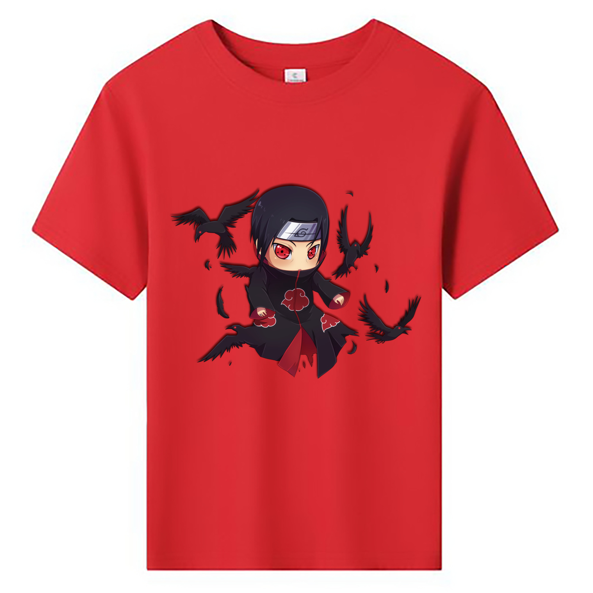 （画像用） NARUTO -ナルト- うちは イタチ Uchiha Itachi 綿100％キッズTシャツ（フロントプリント）