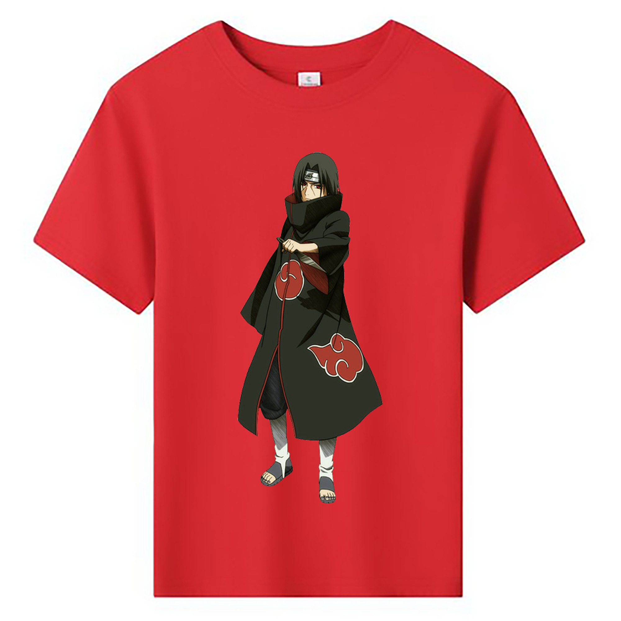 （画像用） NARUTO -ナルト- うちは イタチ Uchiha Itachi 綿100％キッズTシャツ（フロントプリント）