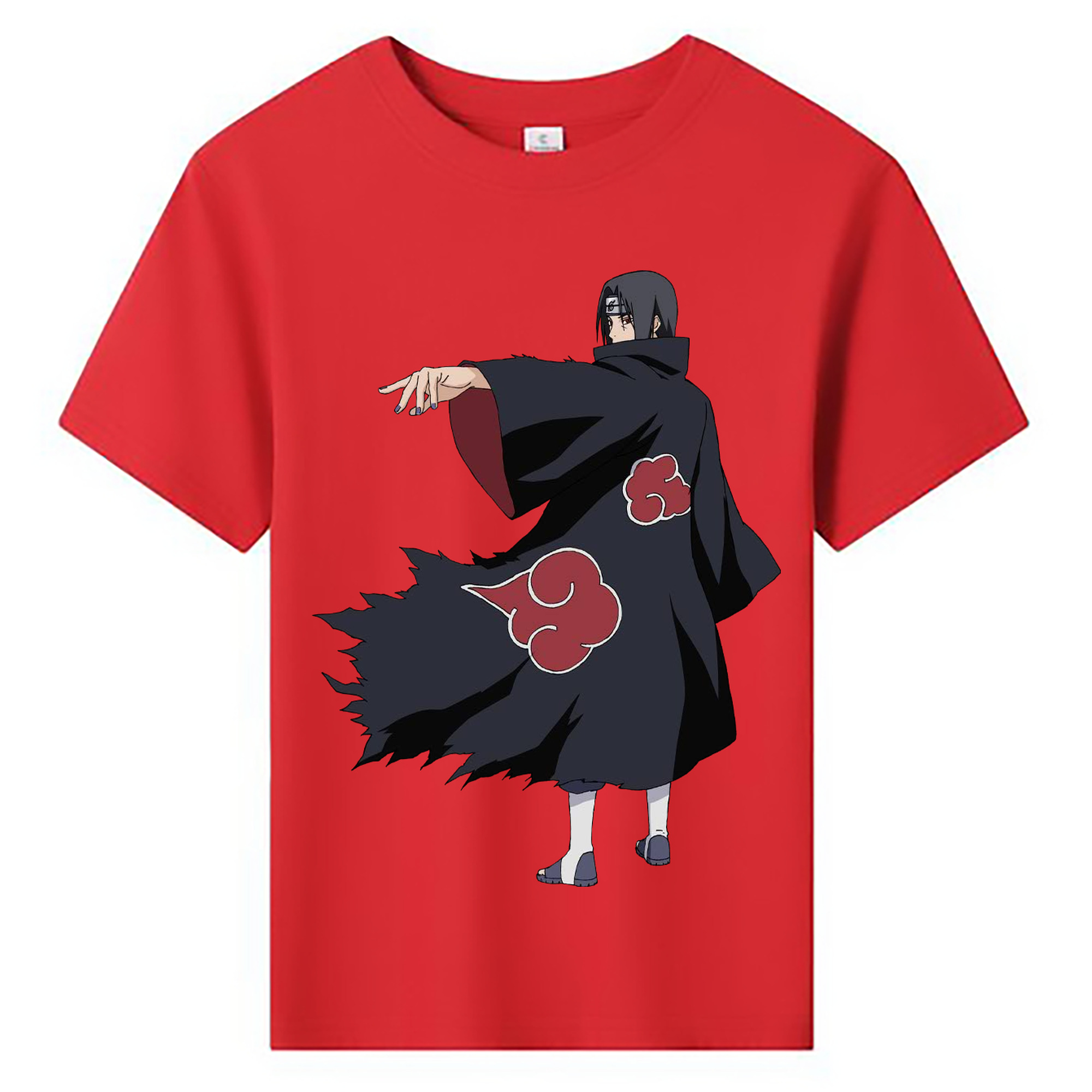 （画像用） NARUTO -ナルト- うちは イタチ Uchiha Itachi 綿100％キッズTシャツ（フロントプリント）