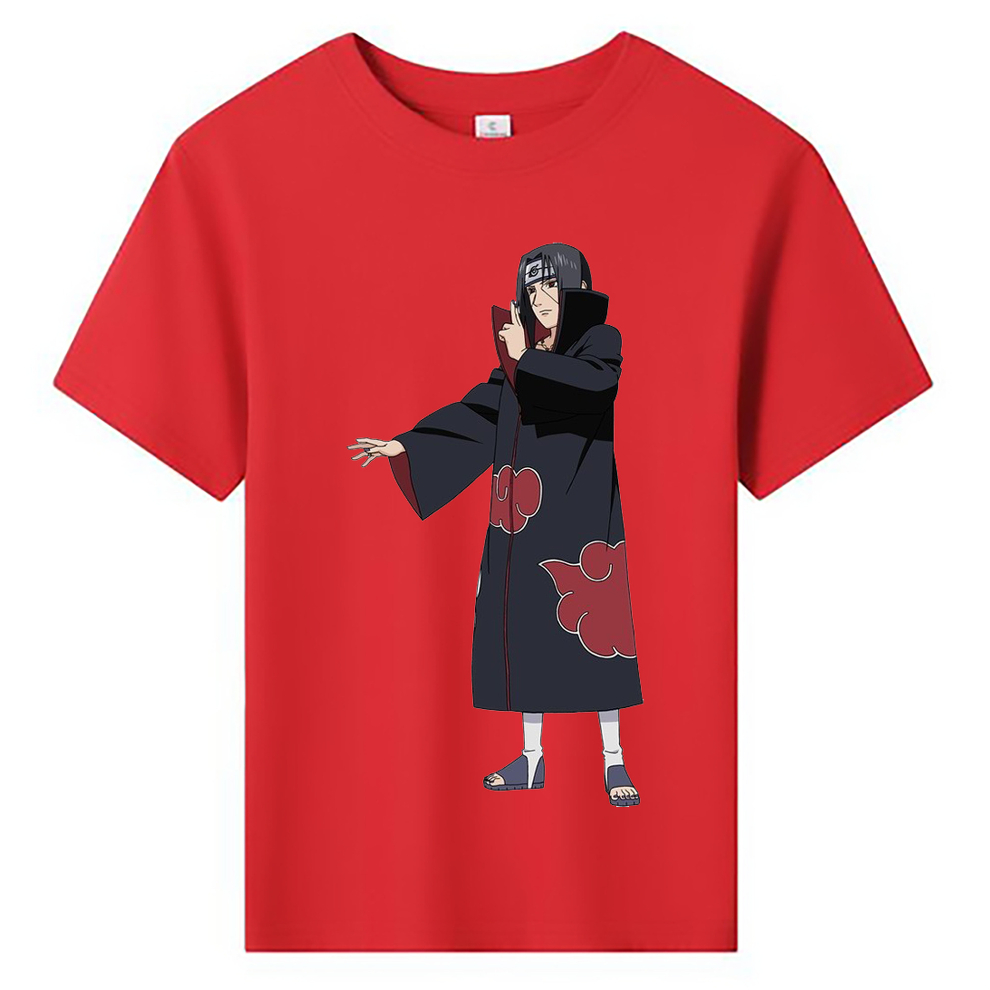 （画像用） NARUTO -ナルト- うちは イタチ Uchiha Itachi 綿100％キッズTシャツ（フロントプリント）