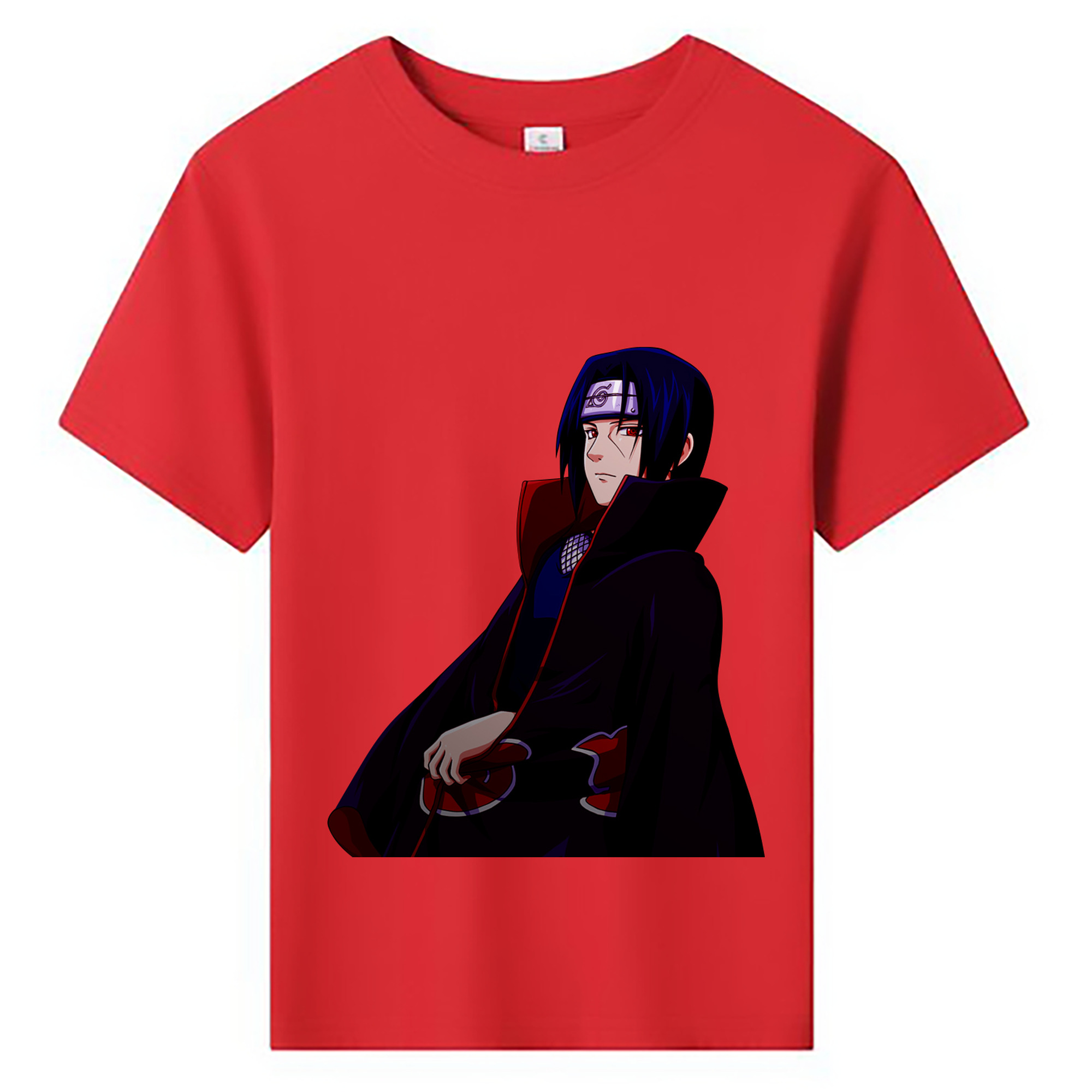 （画像用） NARUTO -ナルト- うちは イタチ Uchiha Itachi 綿100％キッズTシャツ（フロントプリント）