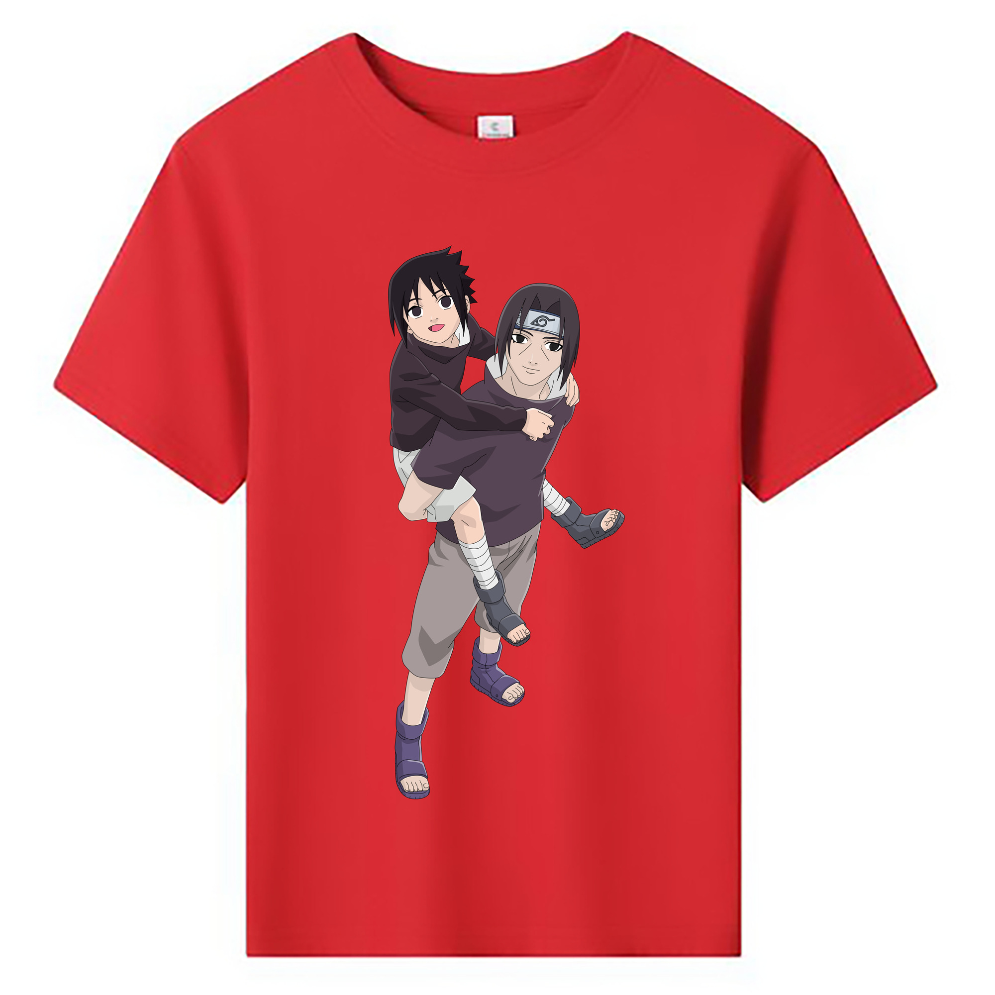 （画像用） NARUTO -ナルト- うちは イタチ Uchiha Itachi 綿100％キッズTシャツ（フロントプリント）