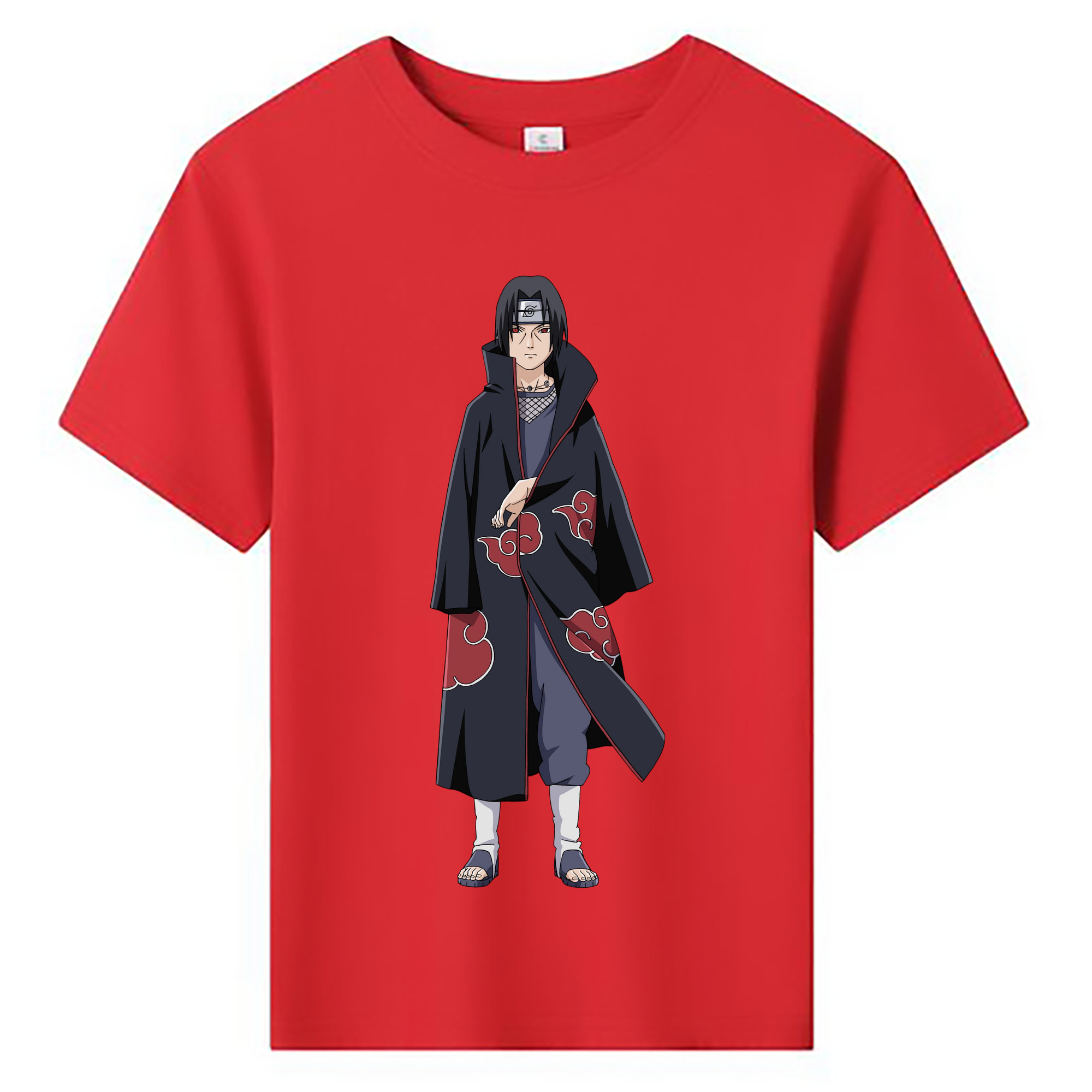 （画像用） NARUTO -ナルト- うちは イタチ Uchiha Itachi 綿100％キッズTシャツ（フロントプリント）
