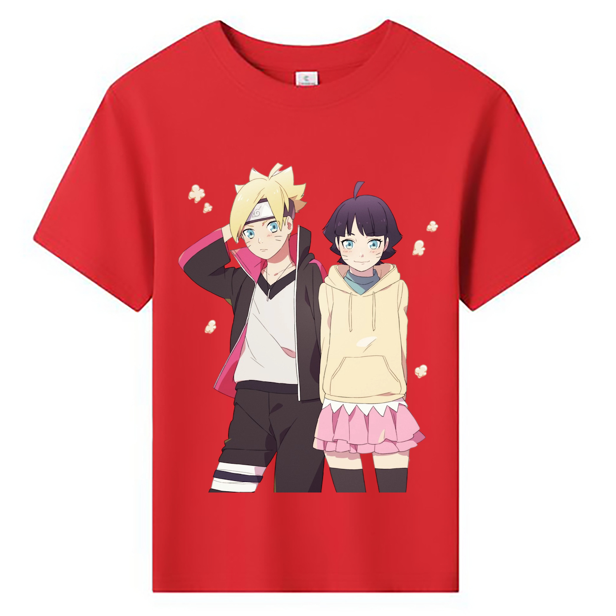 （画像用） NARUTO -ナルト- うずまき ボルト Uzumaki Boruto 綿100％キッズTシャツ（フロントプリント）