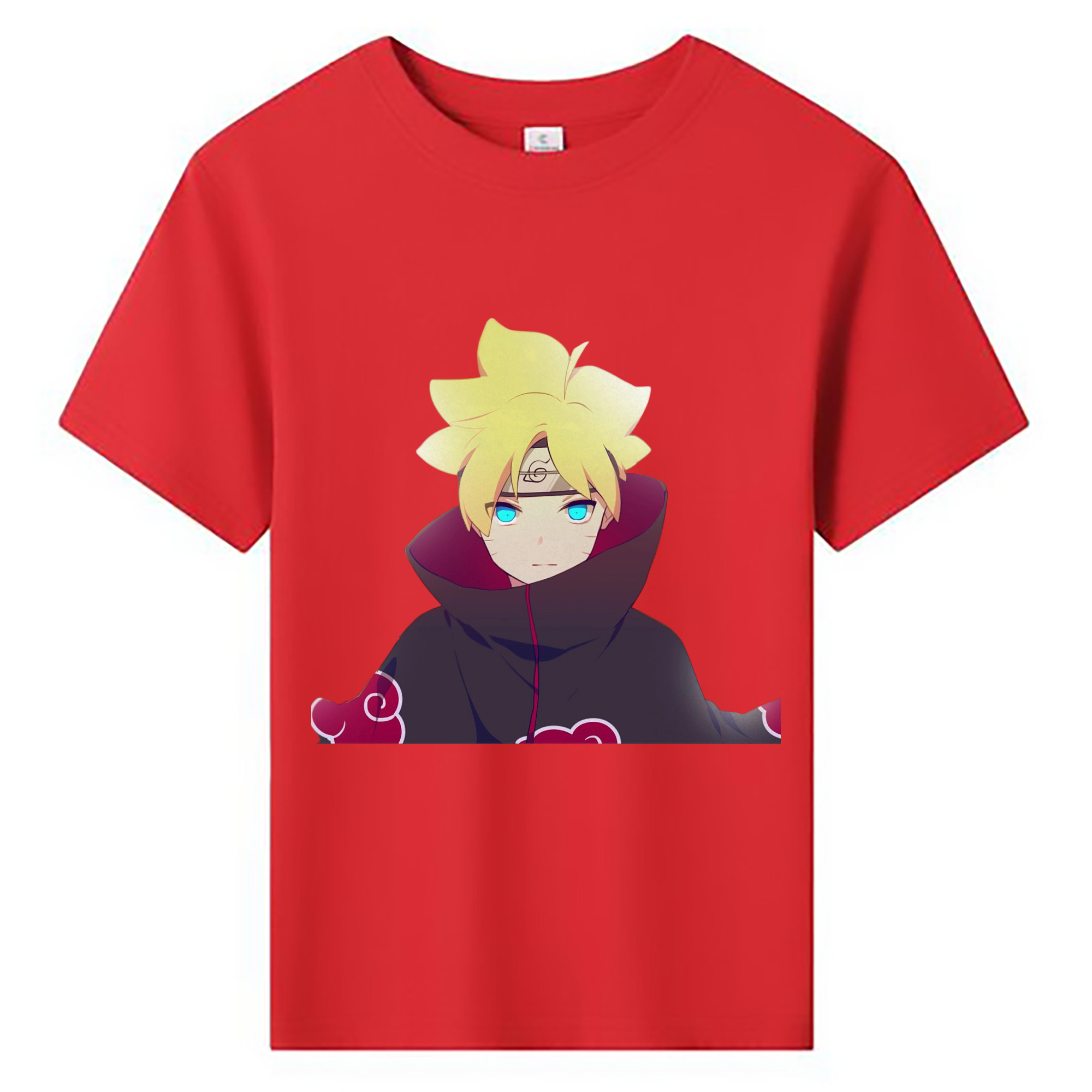 （画像用） NARUTO -ナルト- うずまき ボルト Uzumaki Boruto 綿100％キッズTシャツ（フロントプリント）