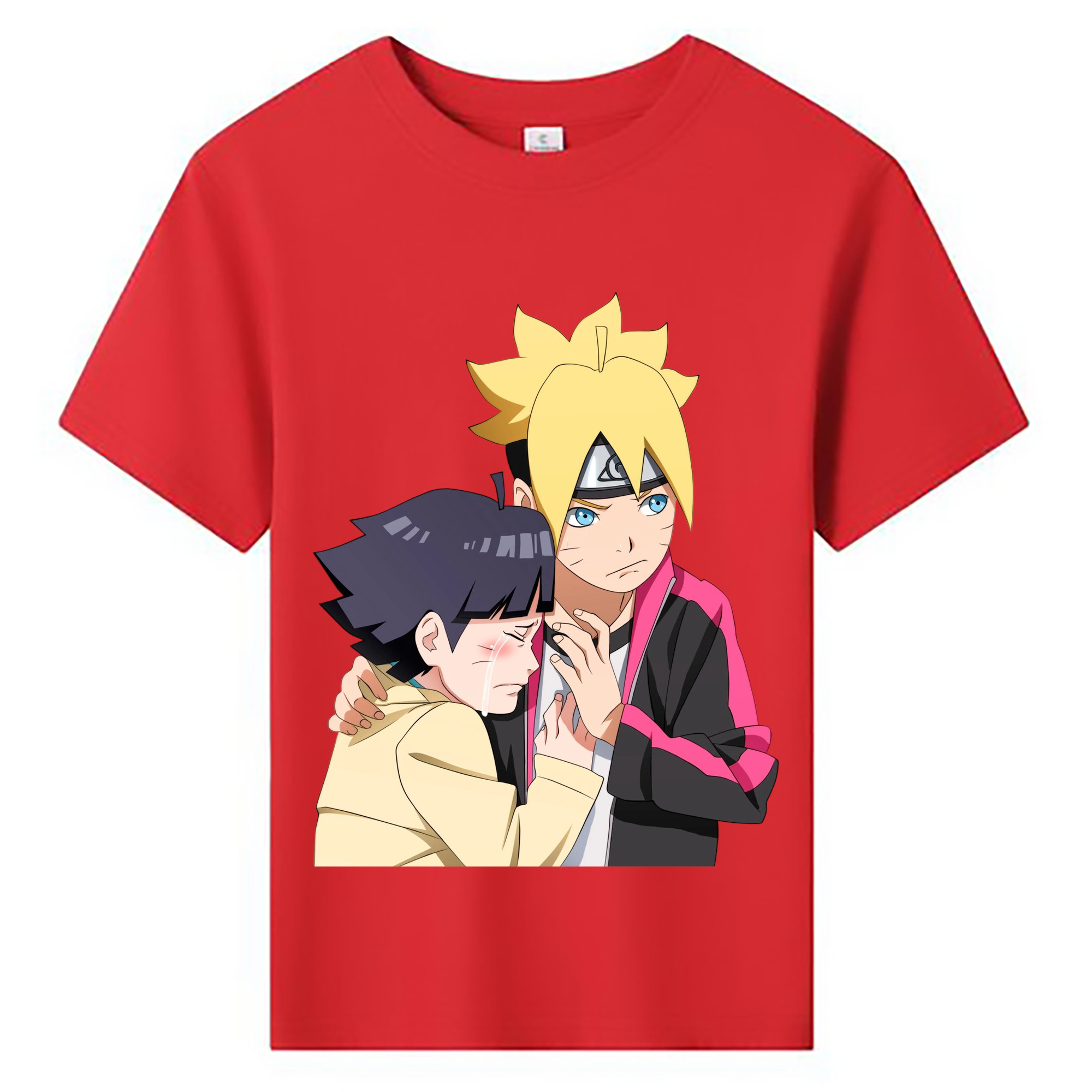 （画像用） NARUTO -ナルト- うずまき ボルト Uzumaki Boruto 綿100％キッズTシャツ（フロントプリント）