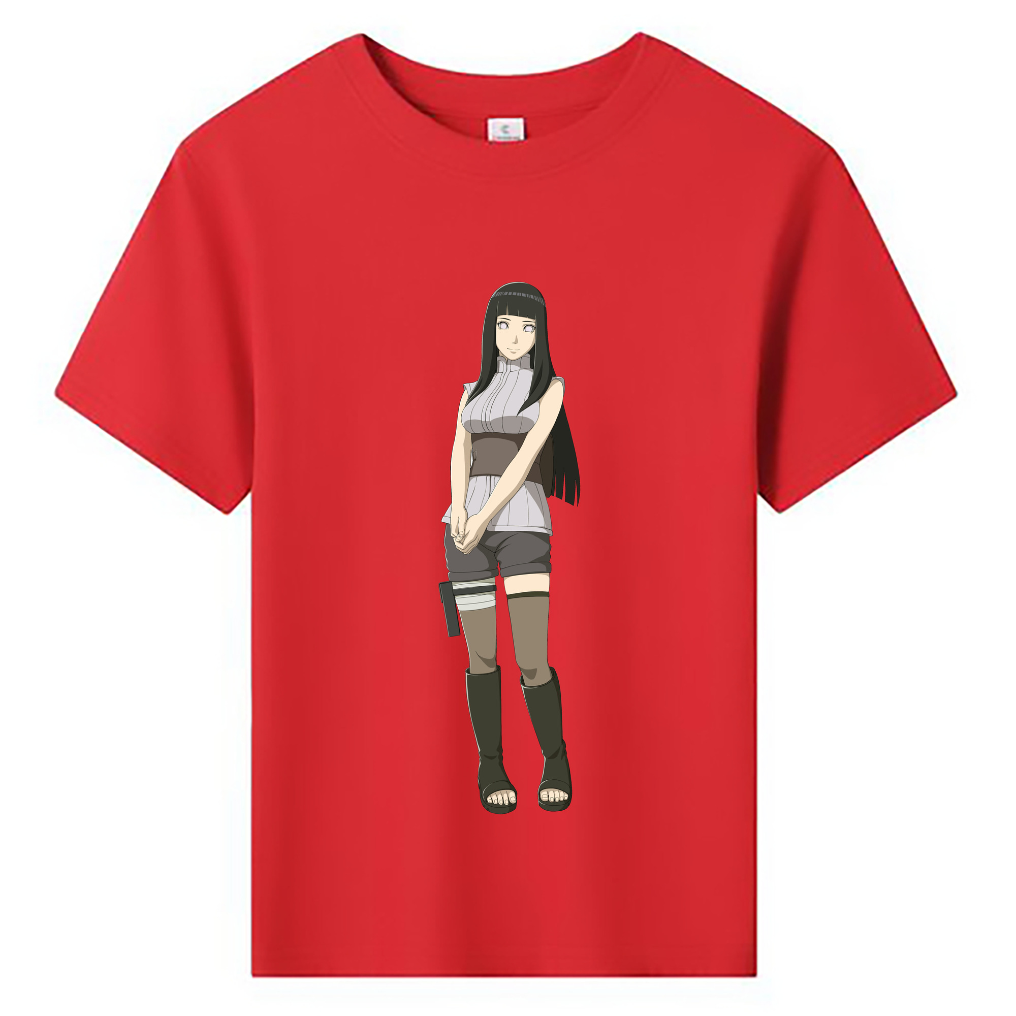 （画像用） NARUTO -ナルト- 日向ヒナタ Hyūga Hinata 綿100％キッズTシャツ（フロントプリント）