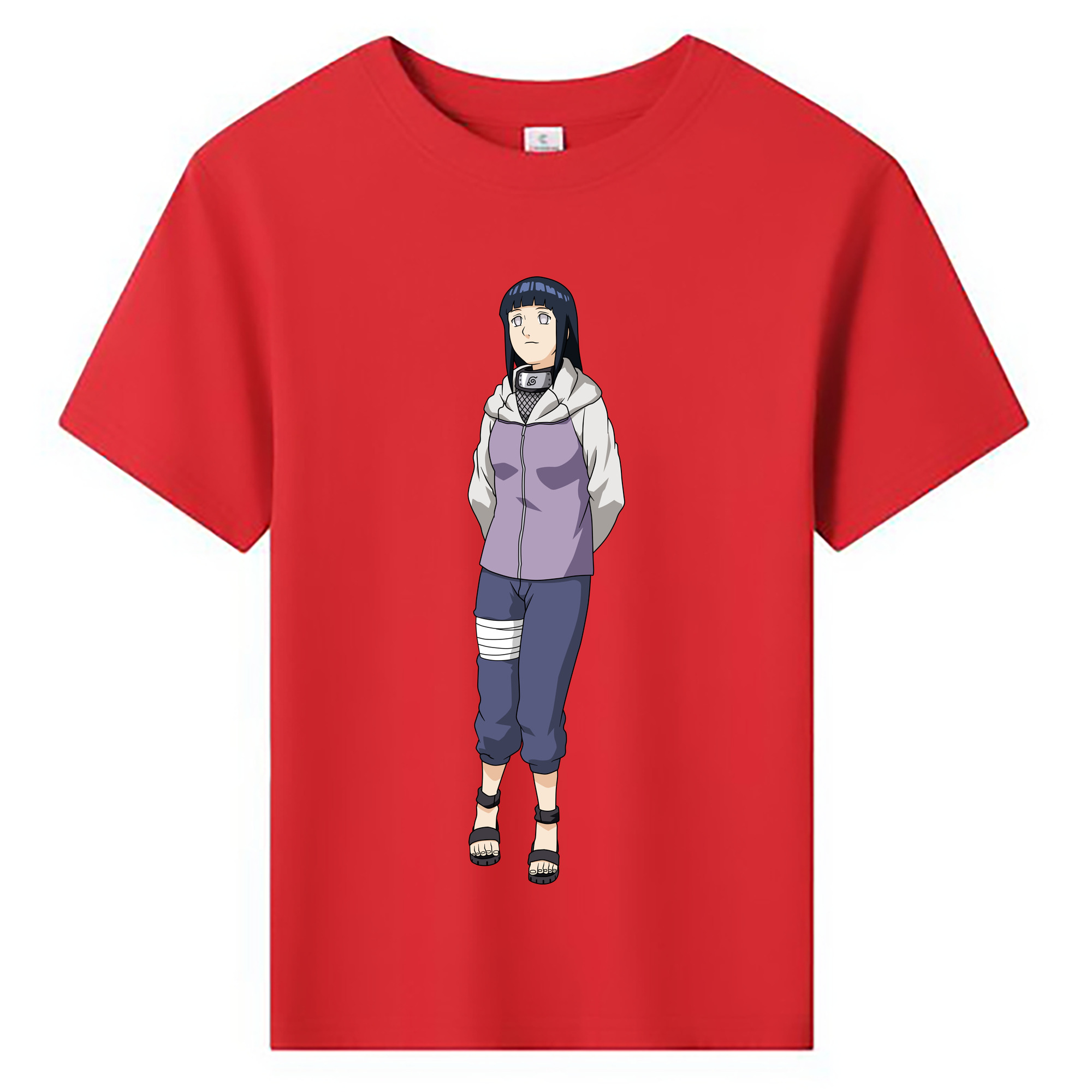 （画像用） NARUTO -ナルト- 日向ヒナタ Hyūga Hinata 綿100％キッズTシャツ（フロントプリント）