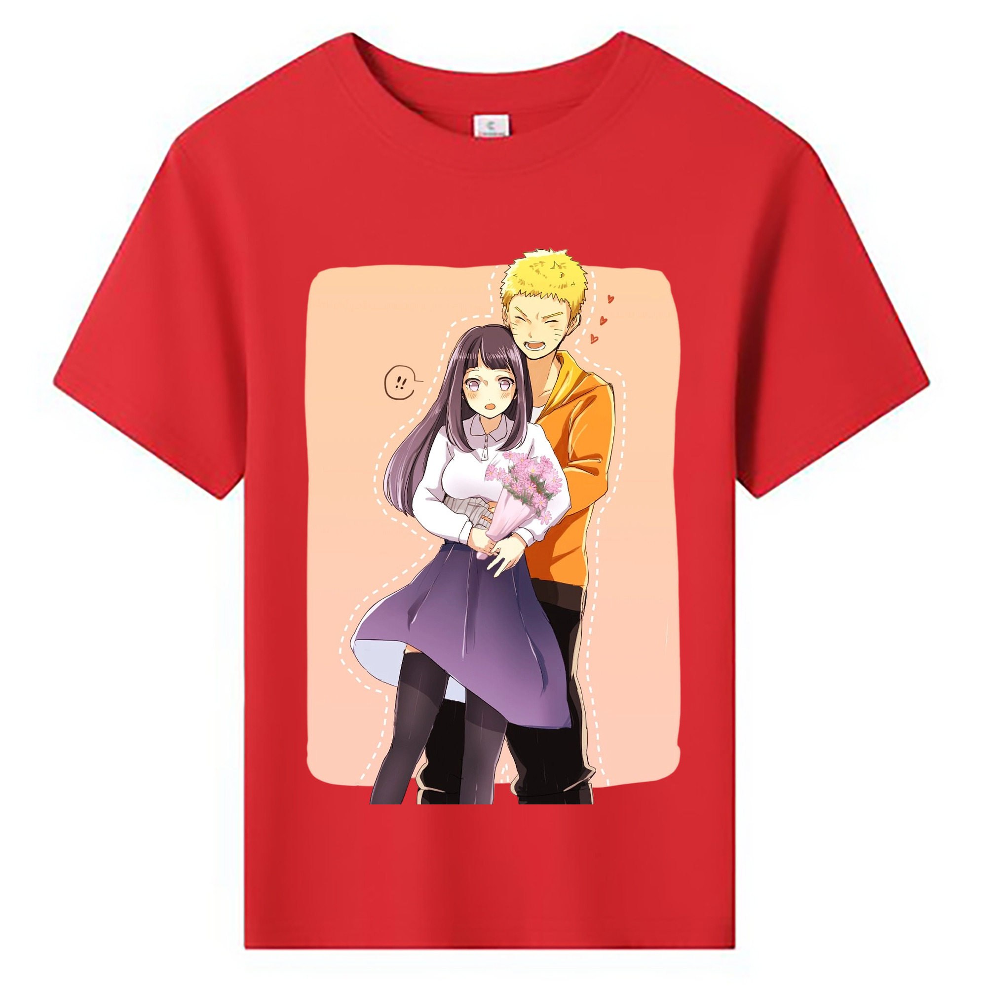 （画像用） NARUTO -ナルト- 日向ヒナタ Hyūga Hinata 綿100％キッズTシャツ（フロントプリント）