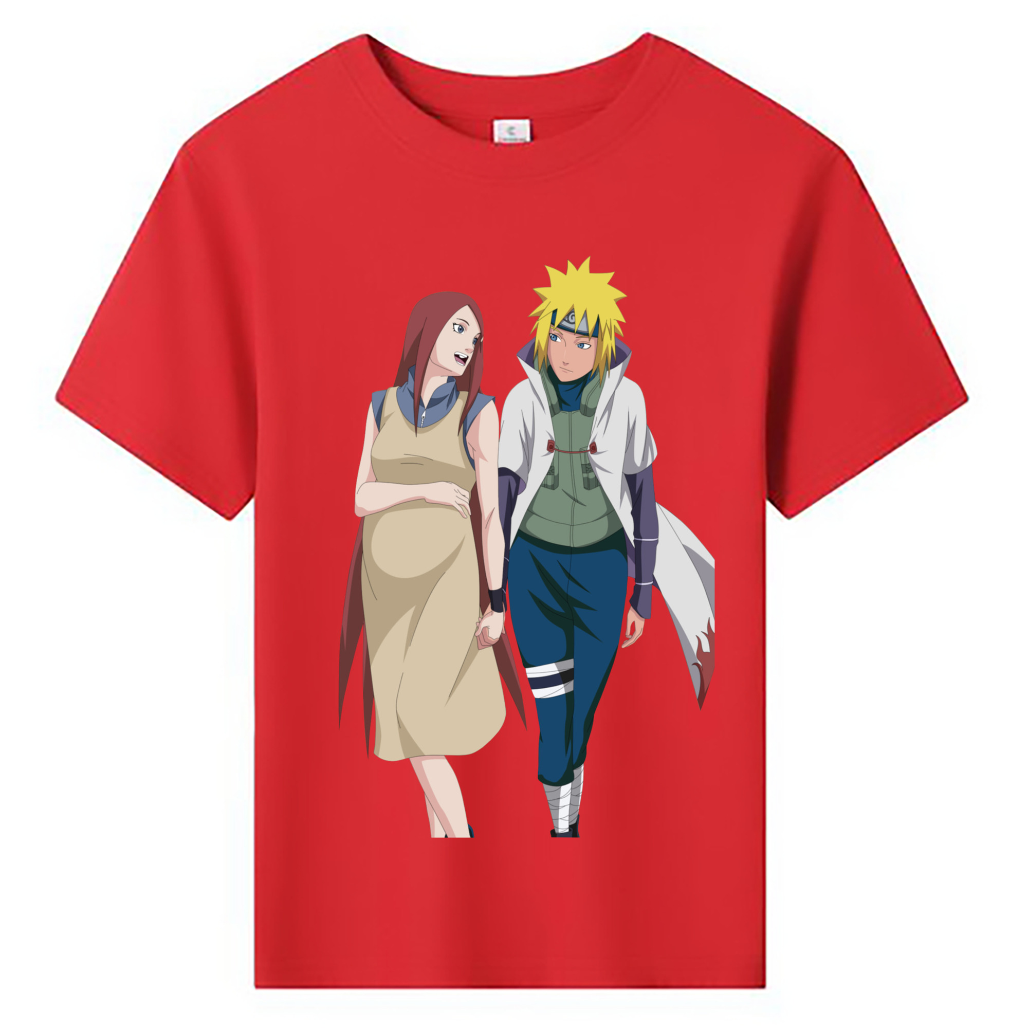 （画像用） NARUTO -ナルト- 波風 ミナト Namikaze Minato 綿100％キッズTシャツ（フロントプリント）