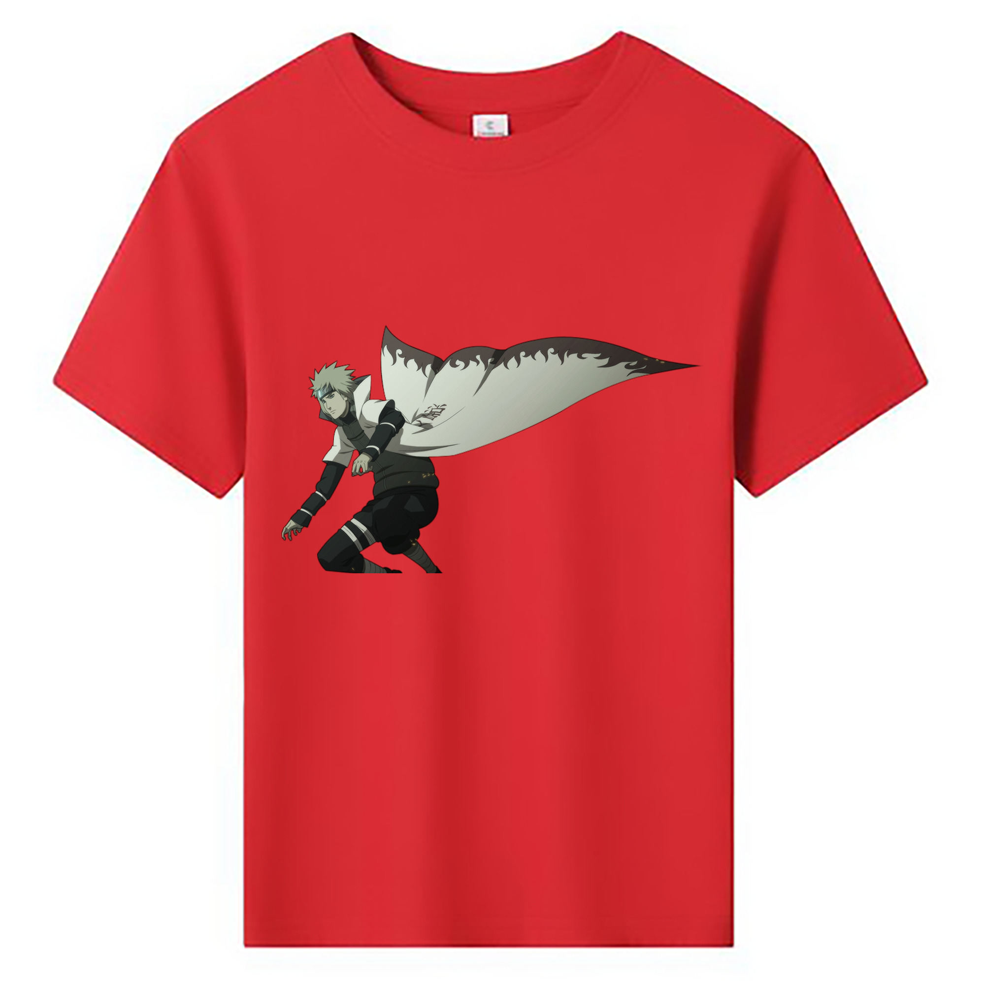 （画像用） NARUTO -ナルト- 波風 ミナト Namikaze Minato 綿100％キッズTシャツ（フロントプリント）