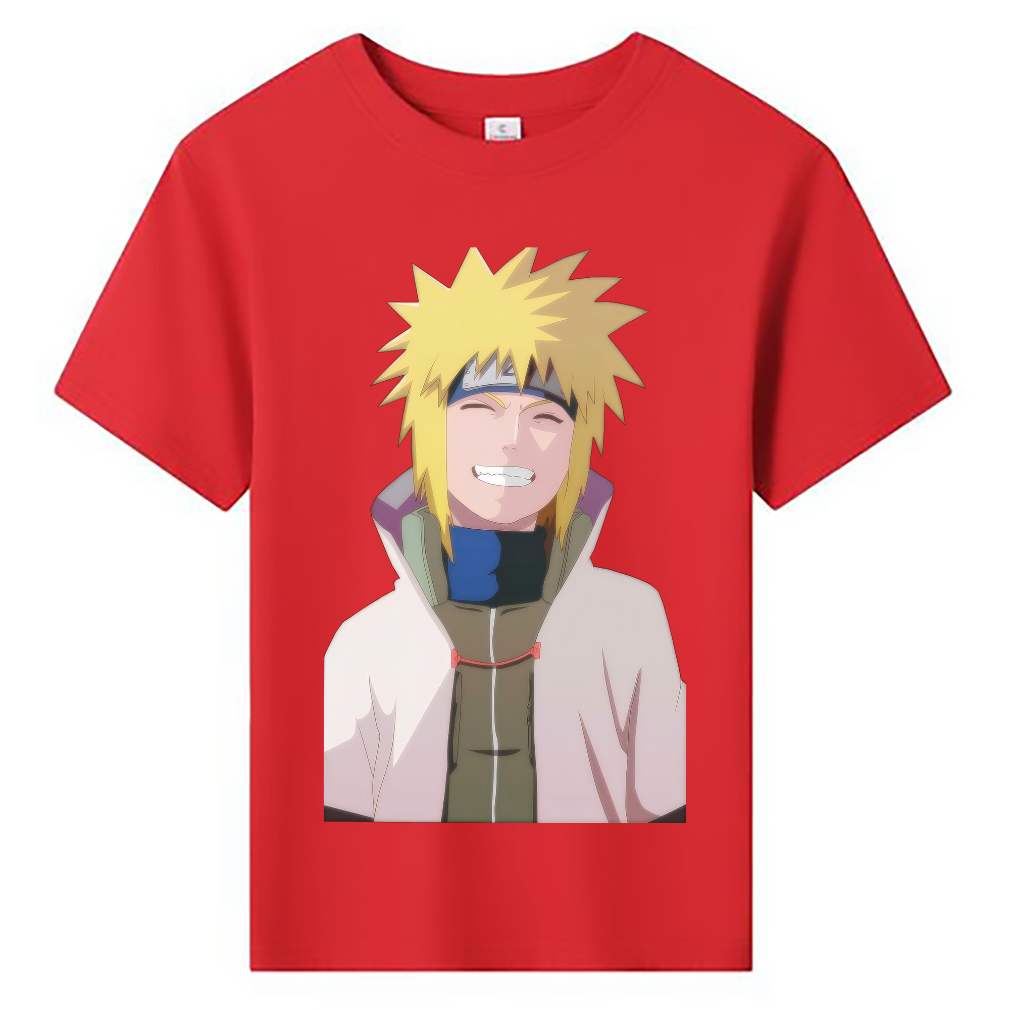 （画像用） NARUTO -ナルト- 波風 ミナト Namikaze Minato 綿100％キッズTシャツ（フロントプリント）