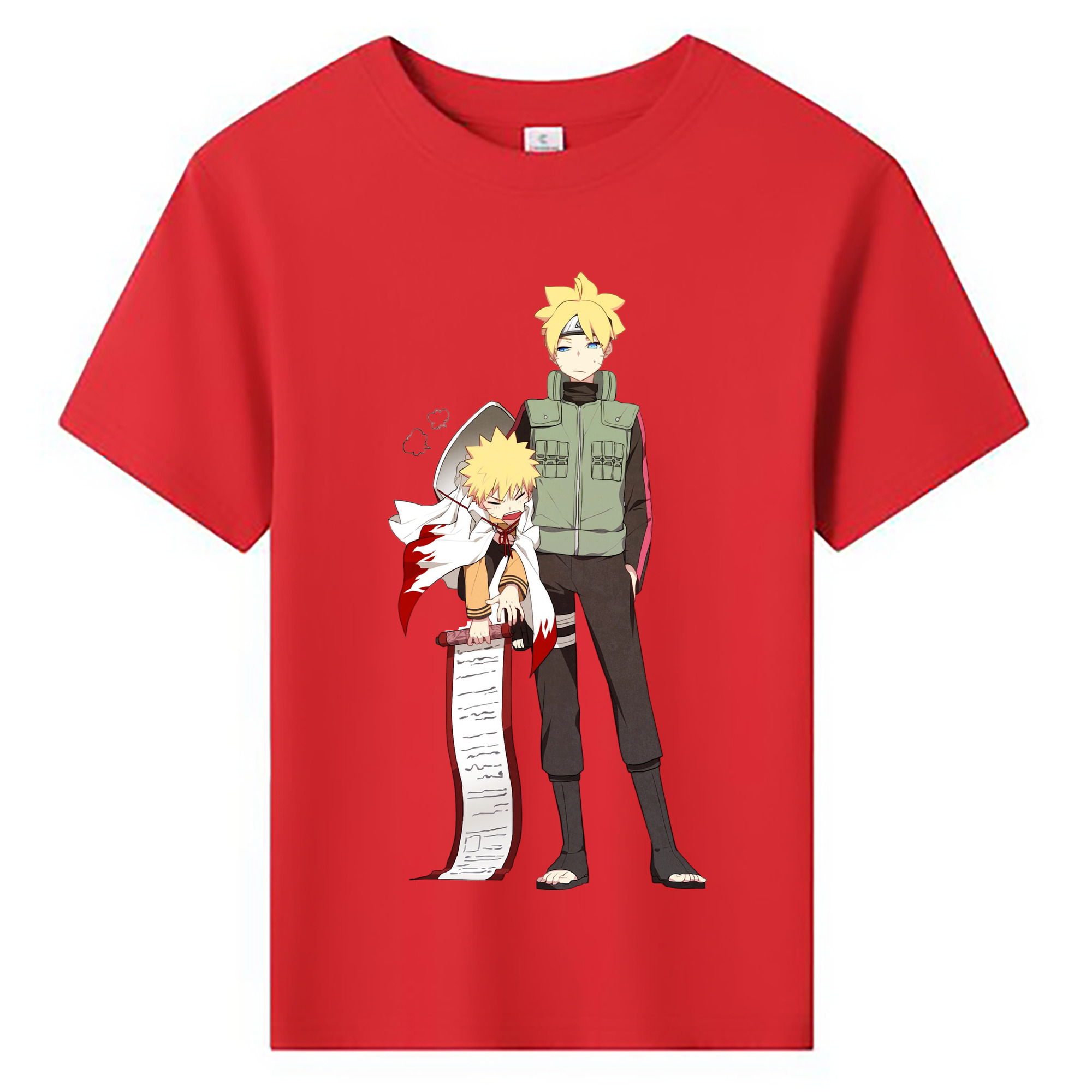 （画像用） NARUTO -ナルト- 波風 ミナト Namikaze Minato 綿100％キッズTシャツ（フロントプリント）