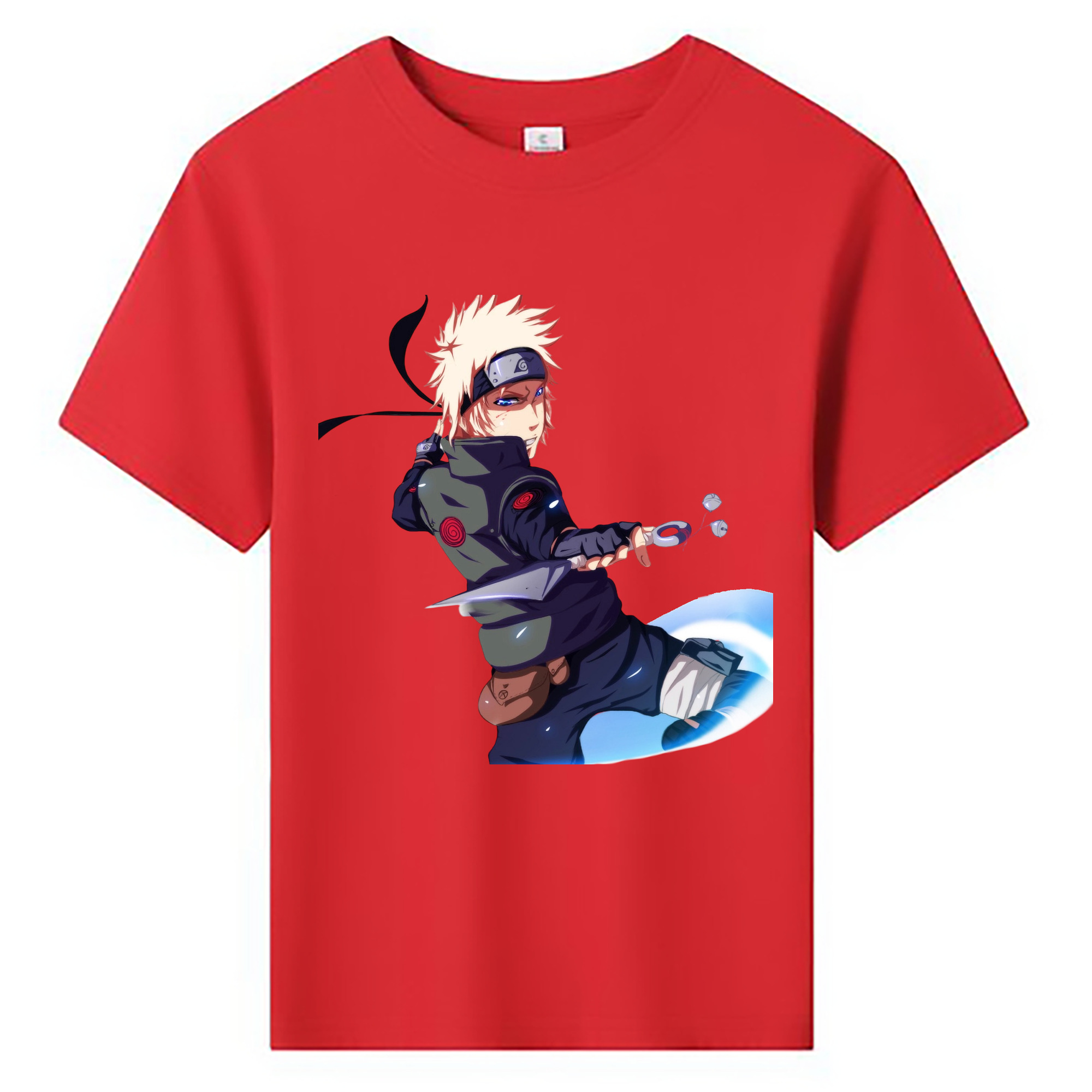 （画像用） NARUTO -ナルト- 波風 ミナト Namikaze Minato 綿100％キッズTシャツ（フロントプリント）