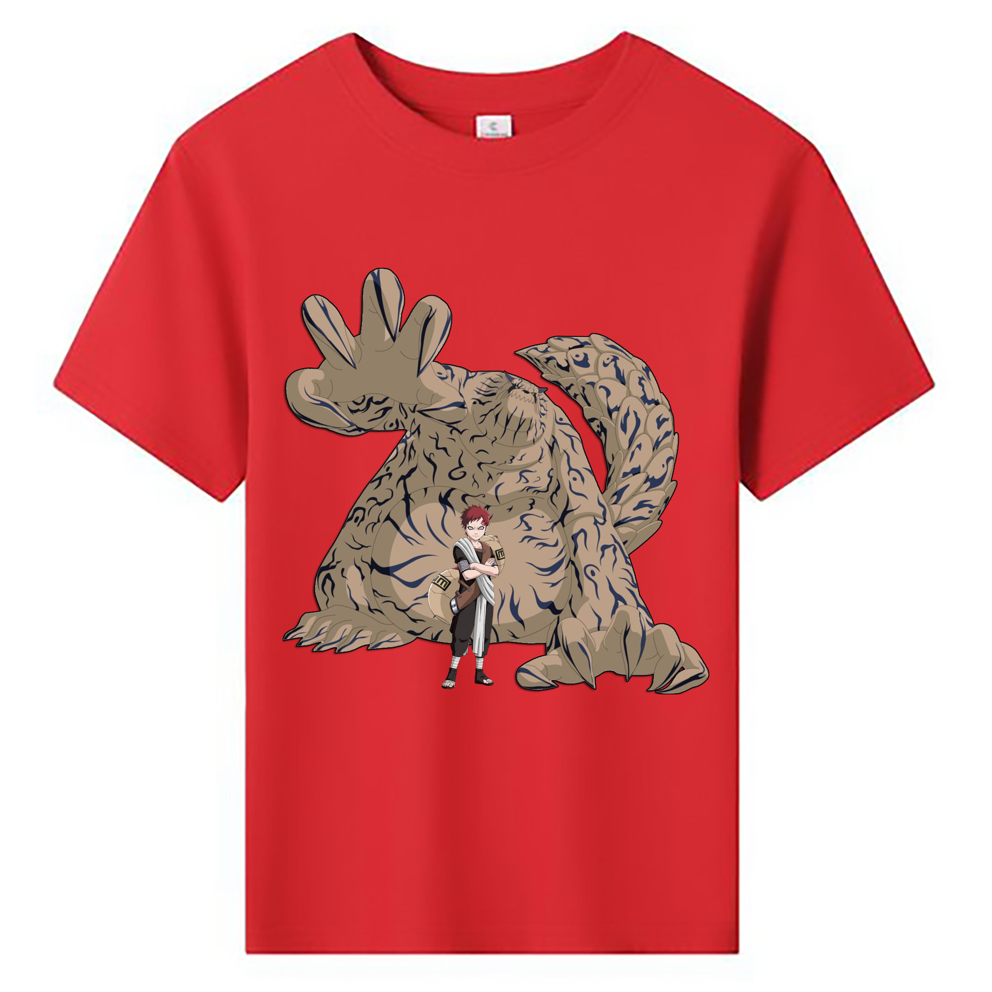 （画像用） NARUTO -ナルト- ガアラ Gaara 綿100％キッズTシャツ（フロントプリント）