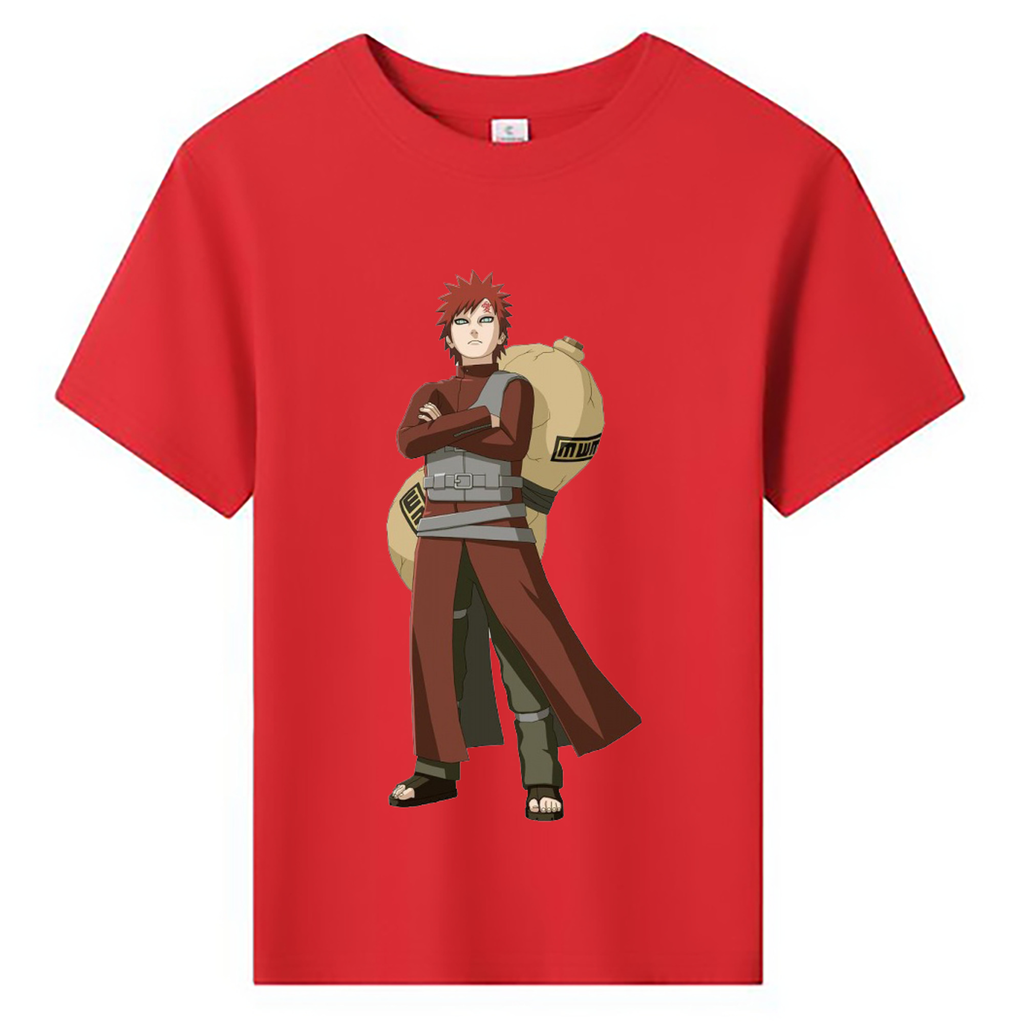 （画像用） NARUTO -ナルト- ガアラ Gaara 綿100％キッズTシャツ（フロントプリント）