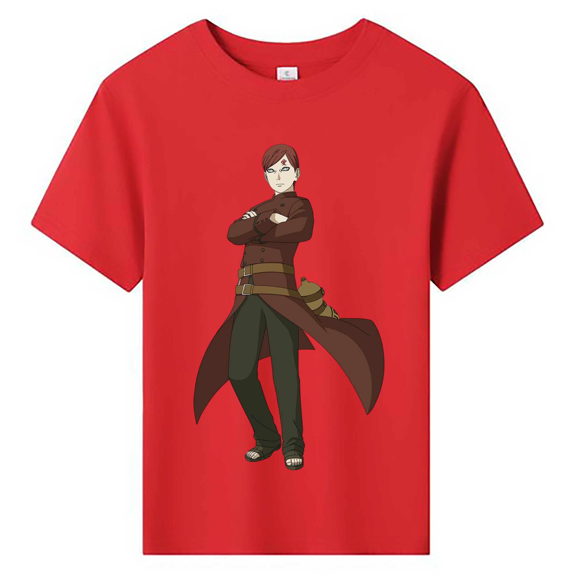 （画像用） NARUTO -ナルト- ガアラ Gaara 綿100％キッズTシャツ（フロントプリント）