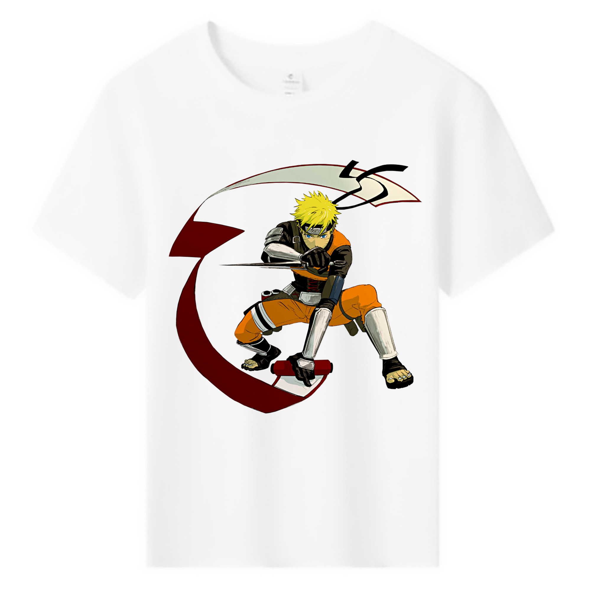（画像用） NARUTO -ナルト- うずまき ナルト Uzumaki Naruto 綿100％キッズTシャツ（フロントプリント）