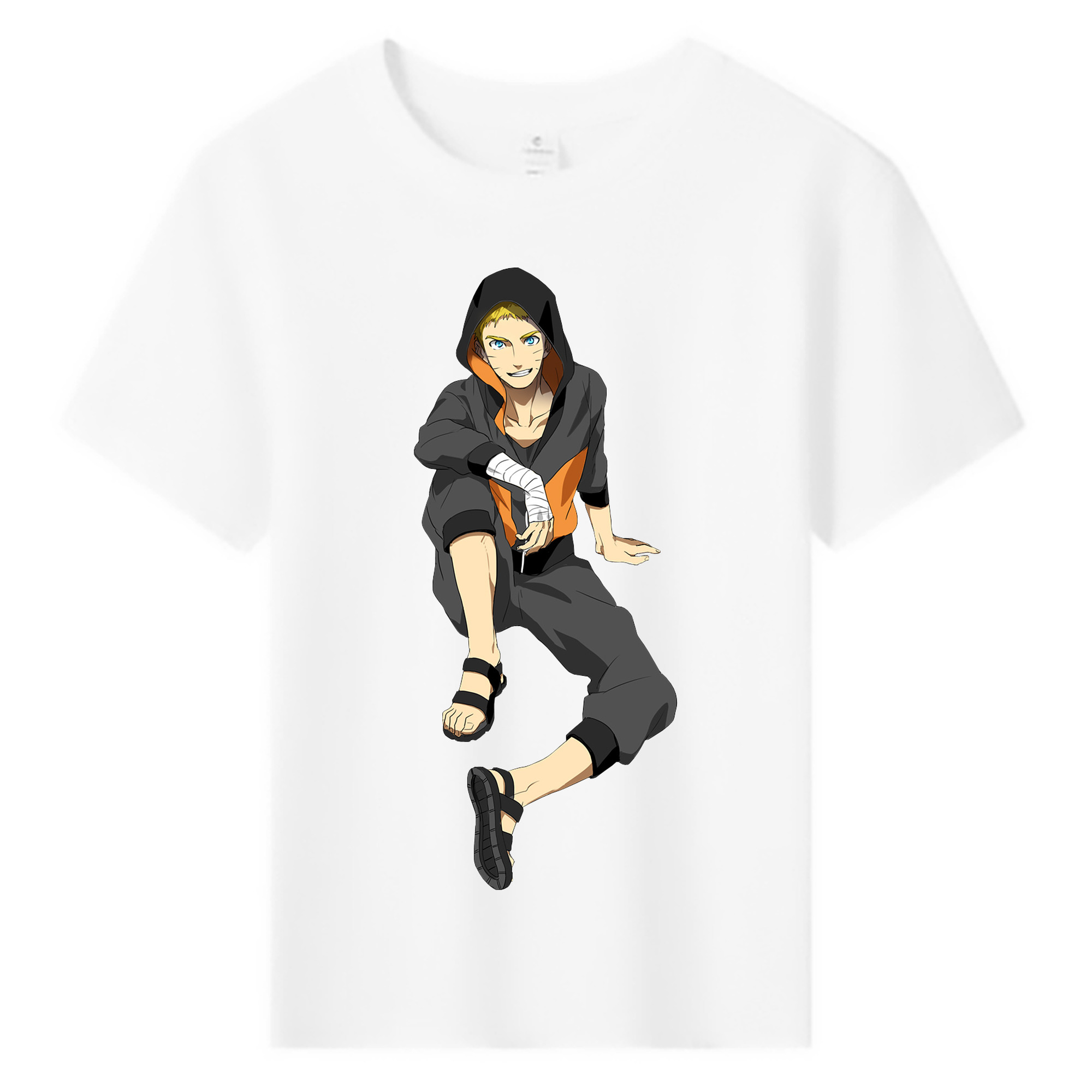（画像用） NARUTO -ナルト- うずまき ナルト Uzumaki Naruto 綿100％キッズTシャツ（フロントプリント）