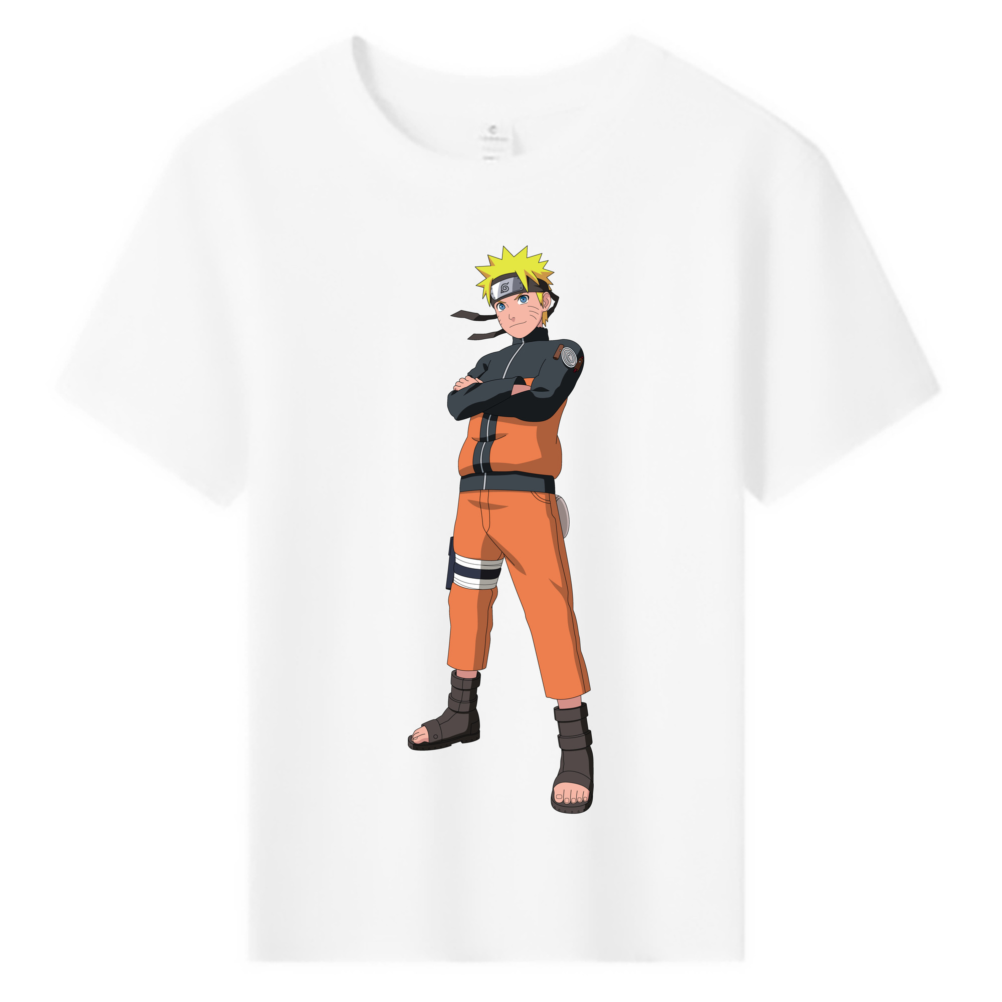（画像用） NARUTO -ナルト- うずまき ナルト Uzumaki Naruto 綿100％キッズTシャツ（フロントプリント）