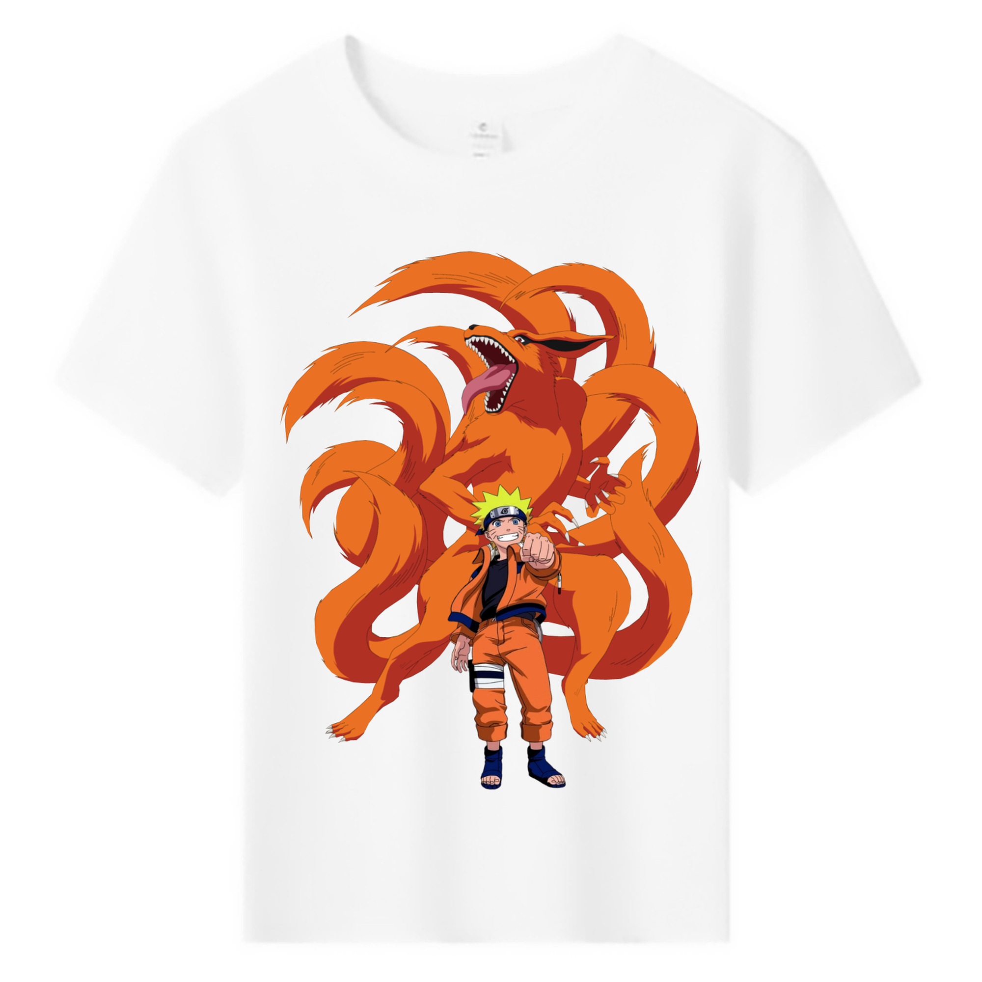 （画像用） NARUTO -ナルト- うずまき ナルト Uzumaki Naruto 綿100％キッズTシャツ（フロントプリント）