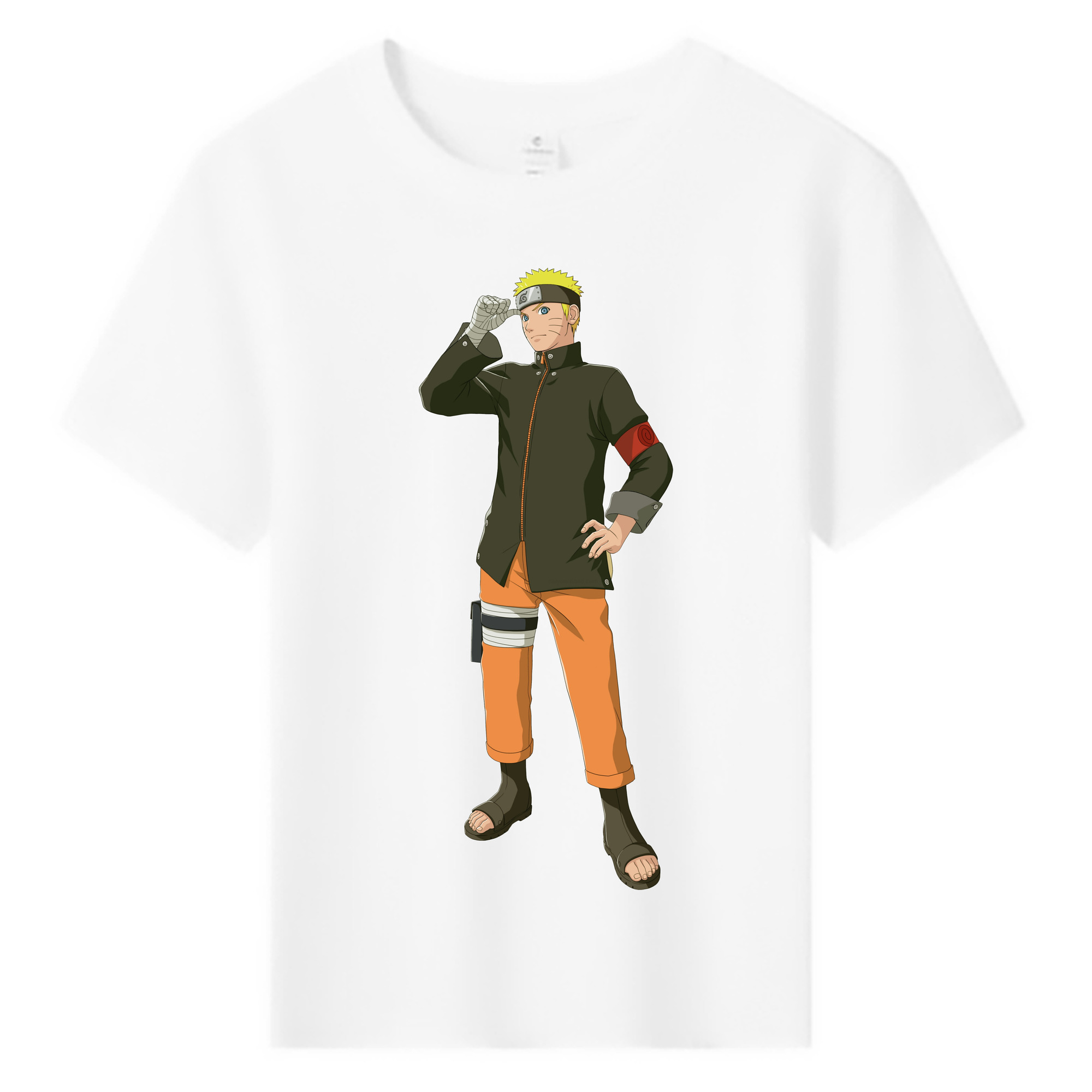 （画像用） NARUTO -ナルト- うずまき ナルト Uzumaki Naruto 綿100％キッズTシャツ（フロントプリント）