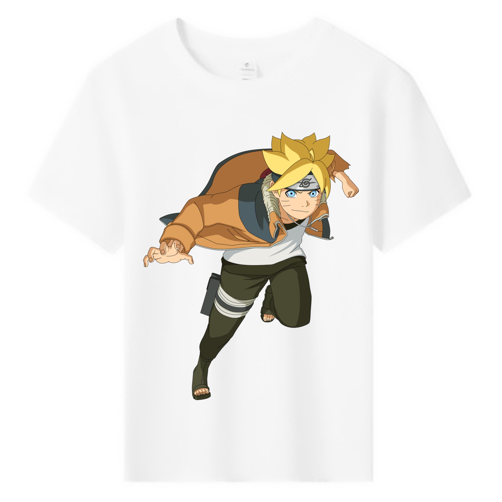 （画像用） NARUTO -ナルト- うずまき ナルト Uzumaki Naruto 綿100％キッズTシャツ（フロントプリント）