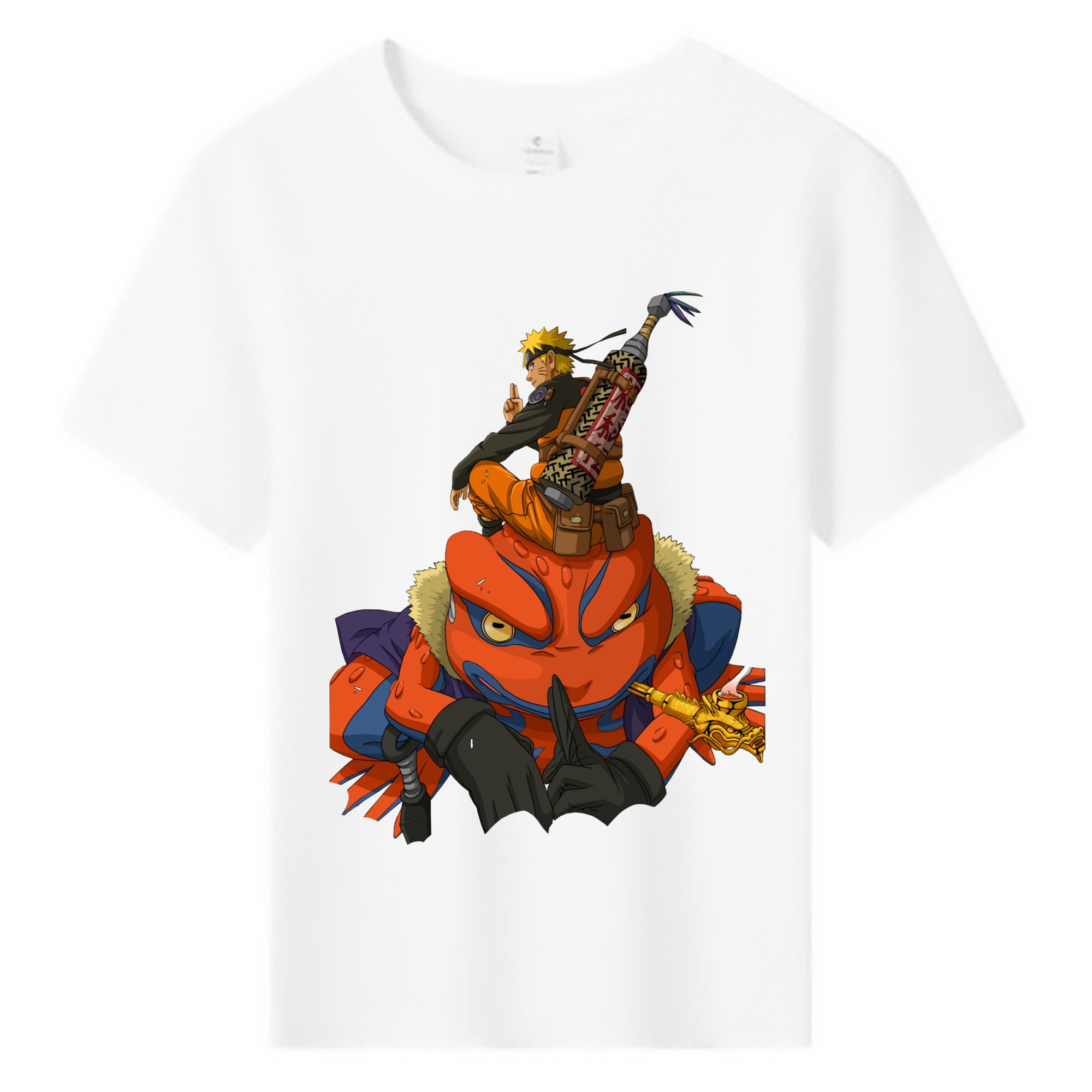 （画像用） NARUTO -ナルト- うずまき ナルト Uzumaki Naruto 綿100％キッズTシャツ（フロントプリント）