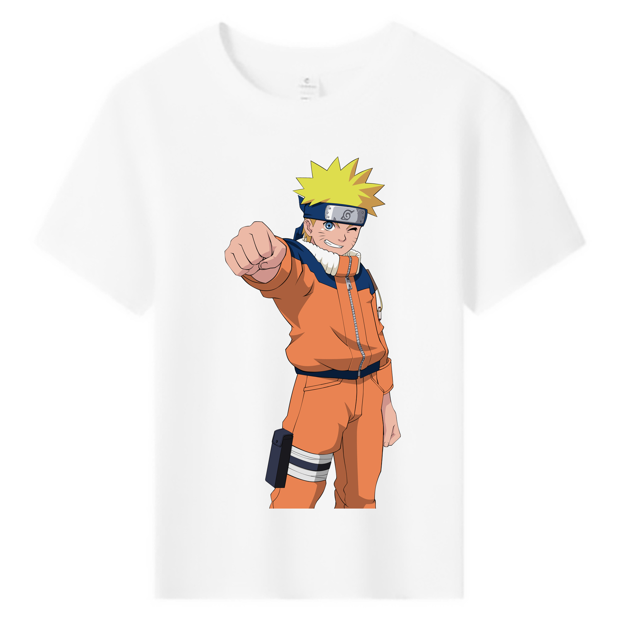 （画像用） NARUTO -ナルト- うずまき ナルト Uzumaki Naruto 綿100％キッズTシャツ（フロントプリント）