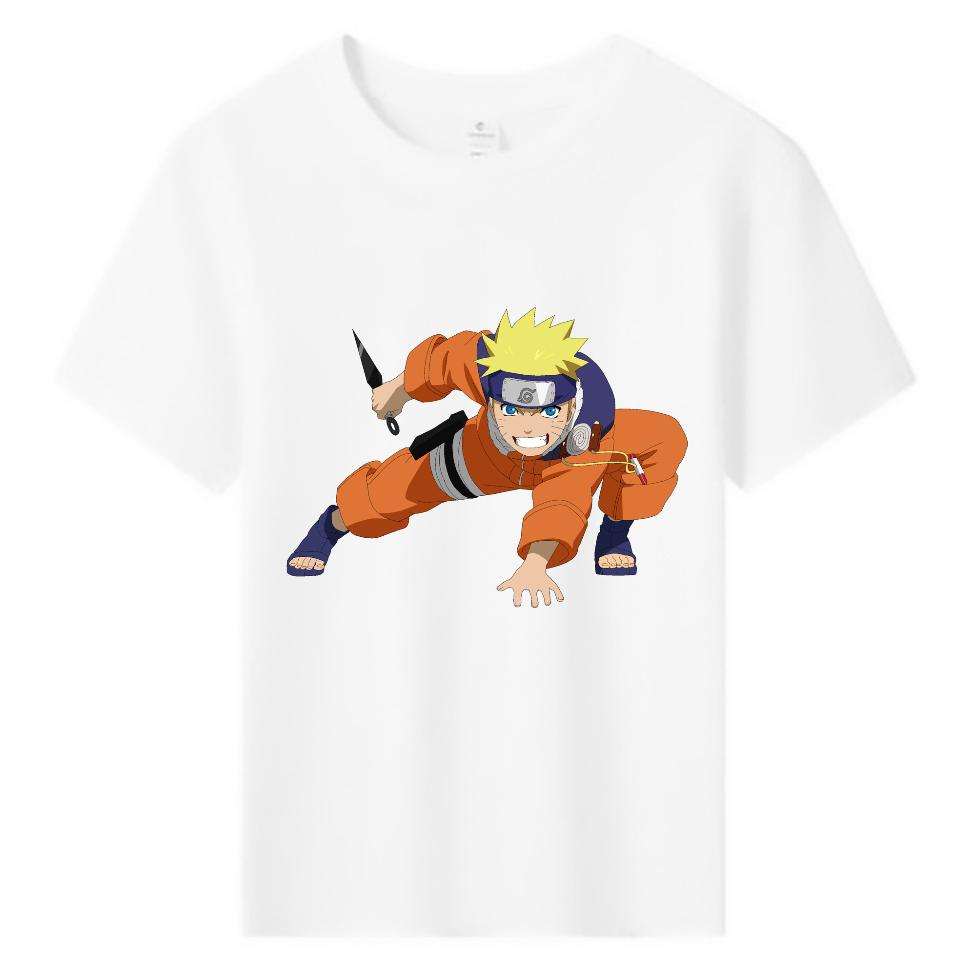 （画像用） NARUTO -ナルト- うずまき ナルト Uzumaki Naruto 綿100％キッズTシャツ（フロントプリント）