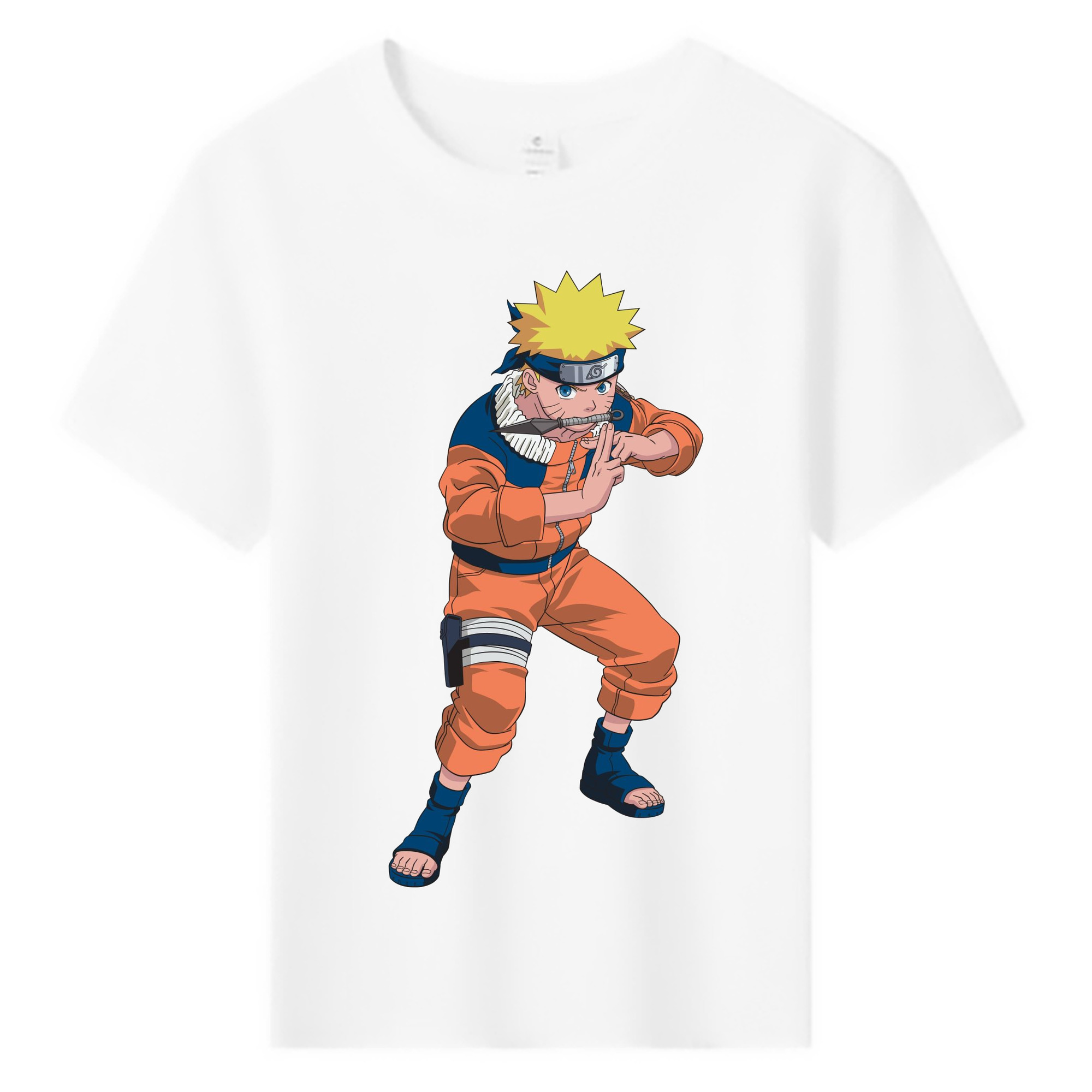 （画像用） NARUTO -ナルト- うずまき ナルト Uzumaki Naruto 綿100％キッズTシャツ（フロントプリント）