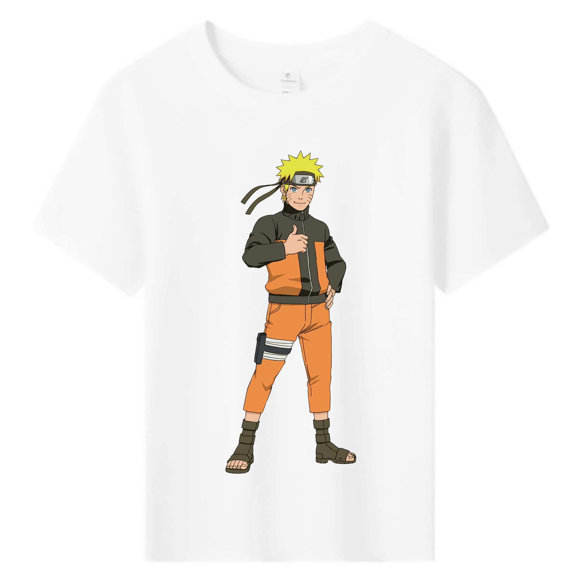 （画像用） NARUTO -ナルト- うずまき ナルト Uzumaki Naruto 綿100％キッズTシャツ（フロントプリント）