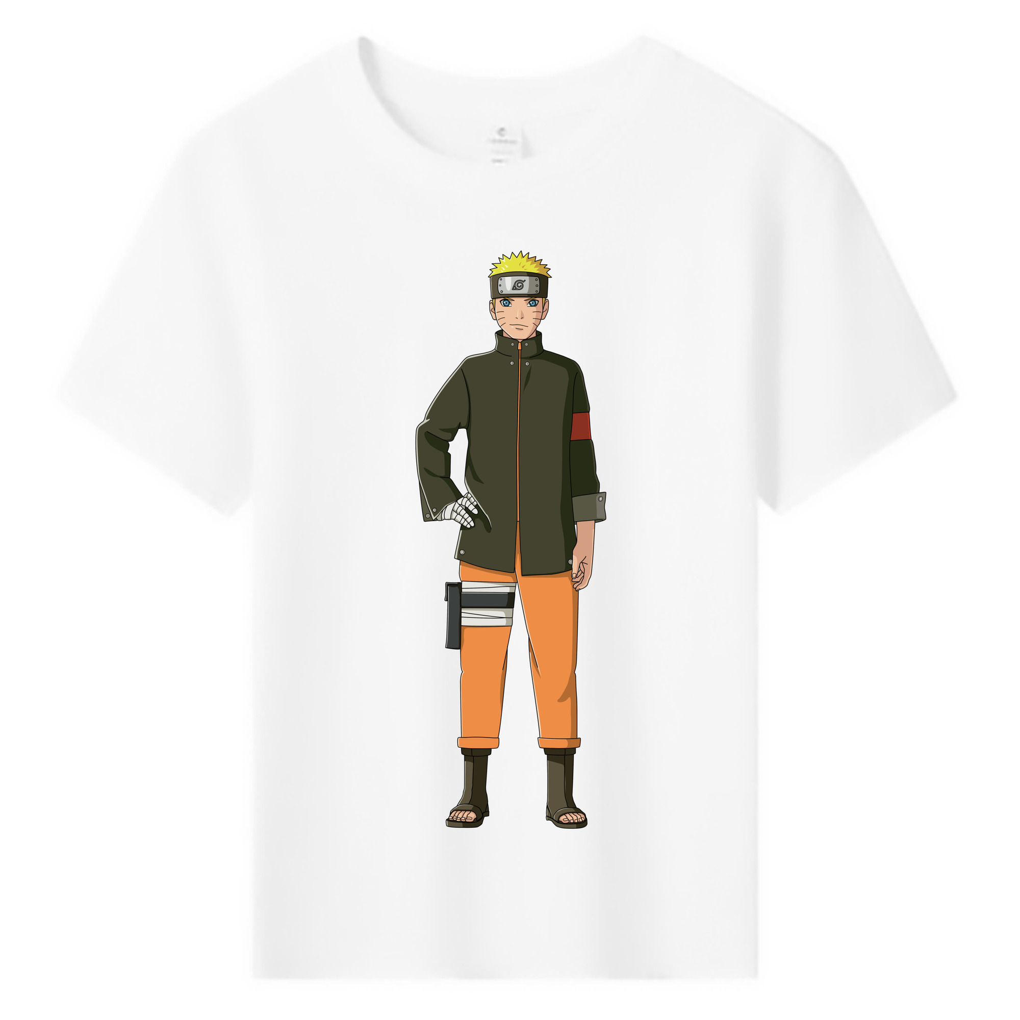 （画像用） NARUTO -ナルト- うずまき ナルト Uzumaki Naruto 綿100％キッズTシャツ（フロントプリント）
