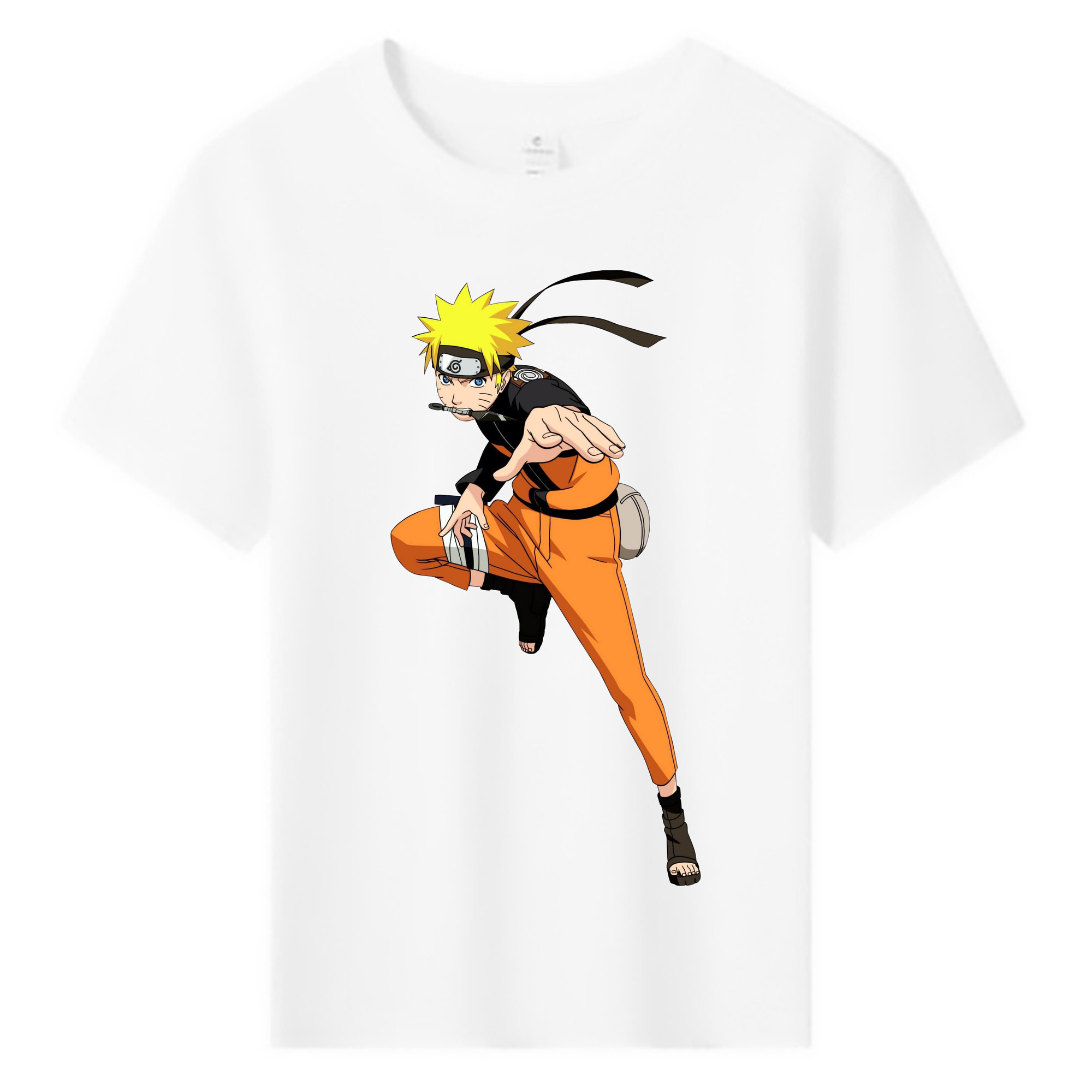 （画像用） NARUTO -ナルト- うずまき ナルト Uzumaki Naruto 綿100％キッズTシャツ（フロントプリント）