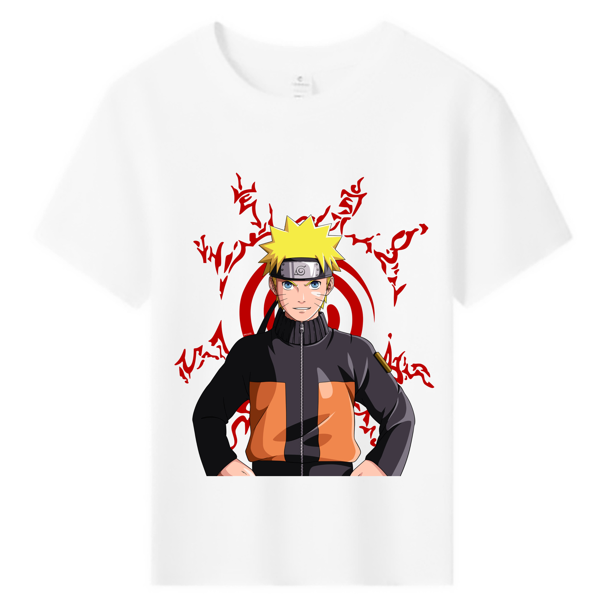 （画像用） NARUTO -ナルト- うずまき ナルト Uzumaki Naruto 綿100％キッズTシャツ（フロントプリント）