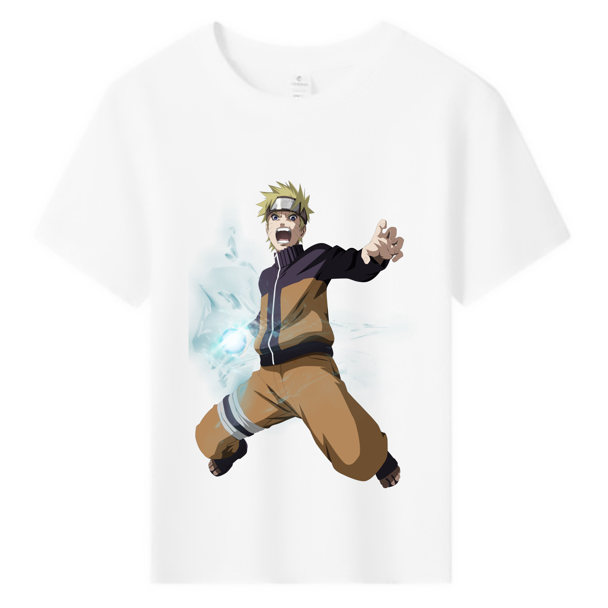 （画像用） NARUTO -ナルト- うずまき ナルト Uzumaki Naruto 綿100％キッズTシャツ（フロントプリント）