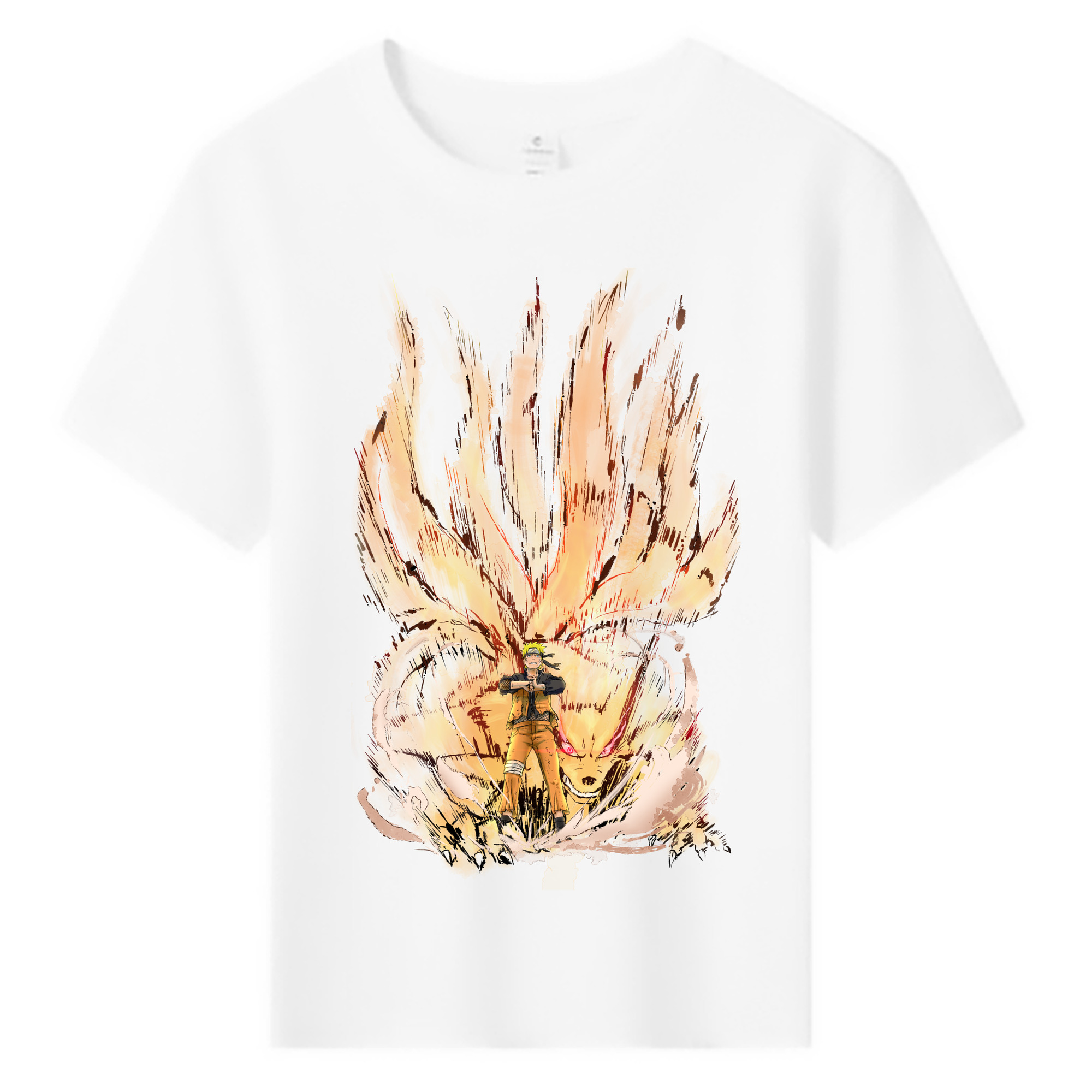 （画像用） NARUTO -ナルト- うずまき ナルト Uzumaki Naruto 綿100％キッズTシャツ（フロントプリント）