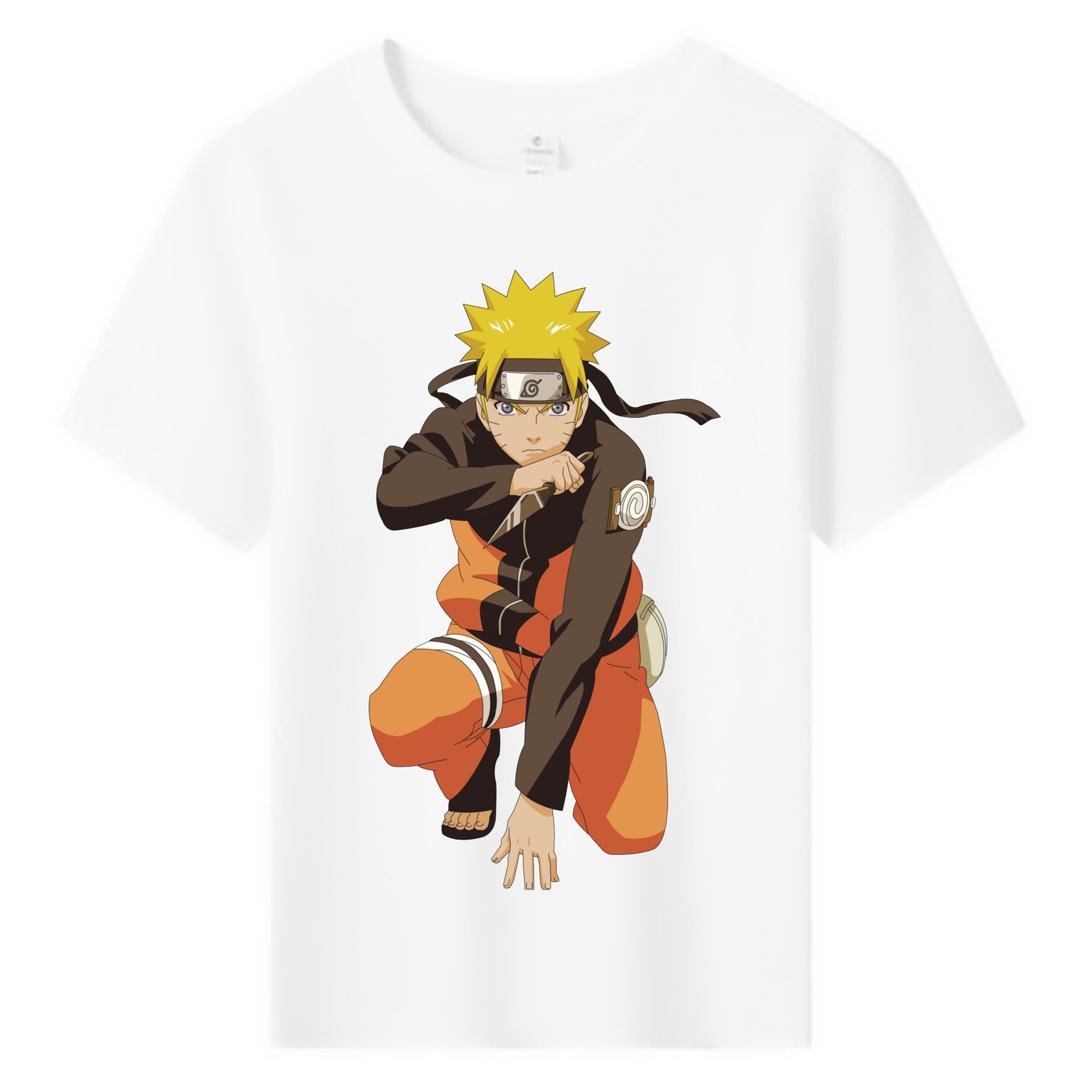 （画像用） NARUTO -ナルト- うずまき ナルト Uzumaki Naruto 綿100％キッズTシャツ（フロントプリント）