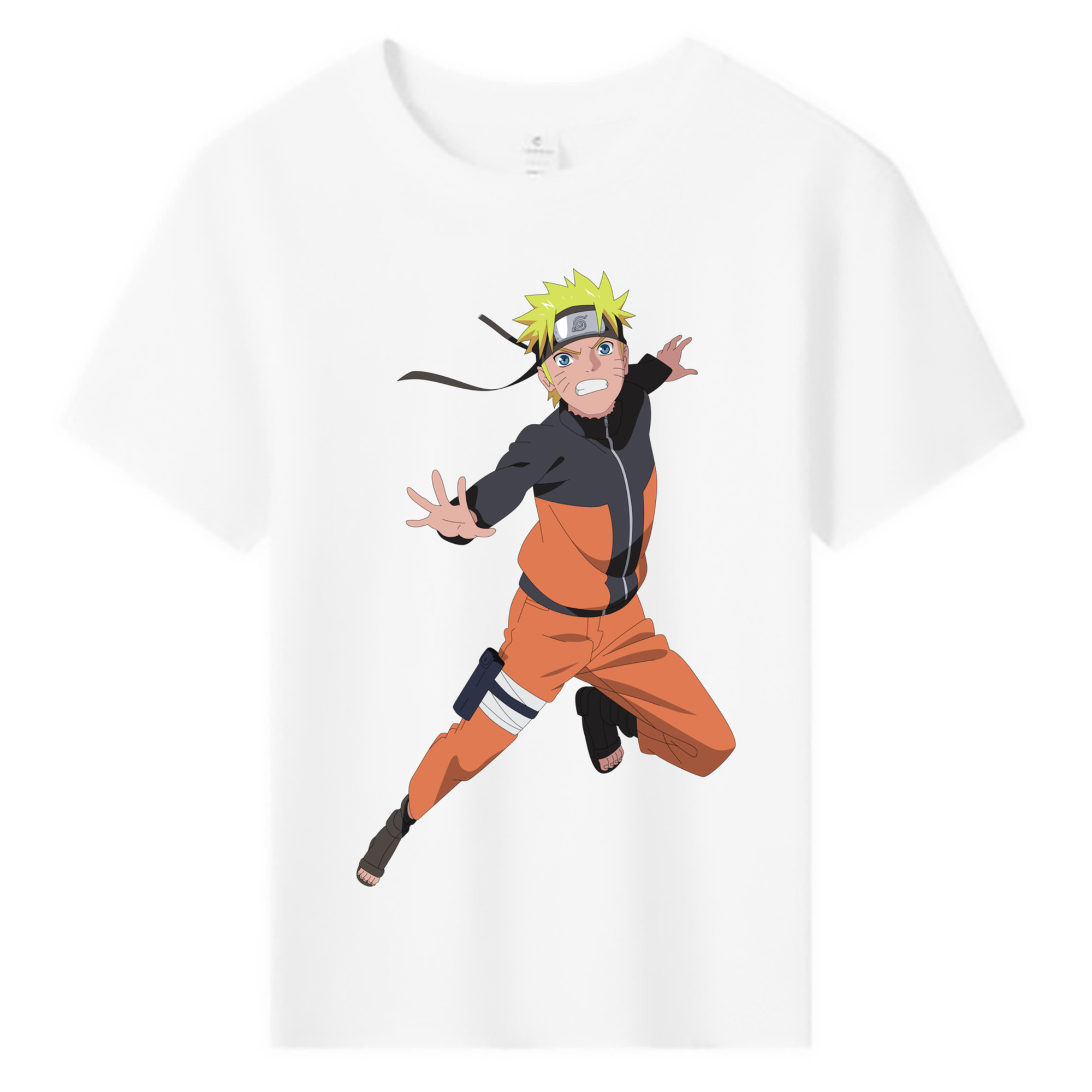 （画像用） NARUTO -ナルト- うずまき ナルト Uzumaki Naruto 綿100％キッズTシャツ（フロントプリント）