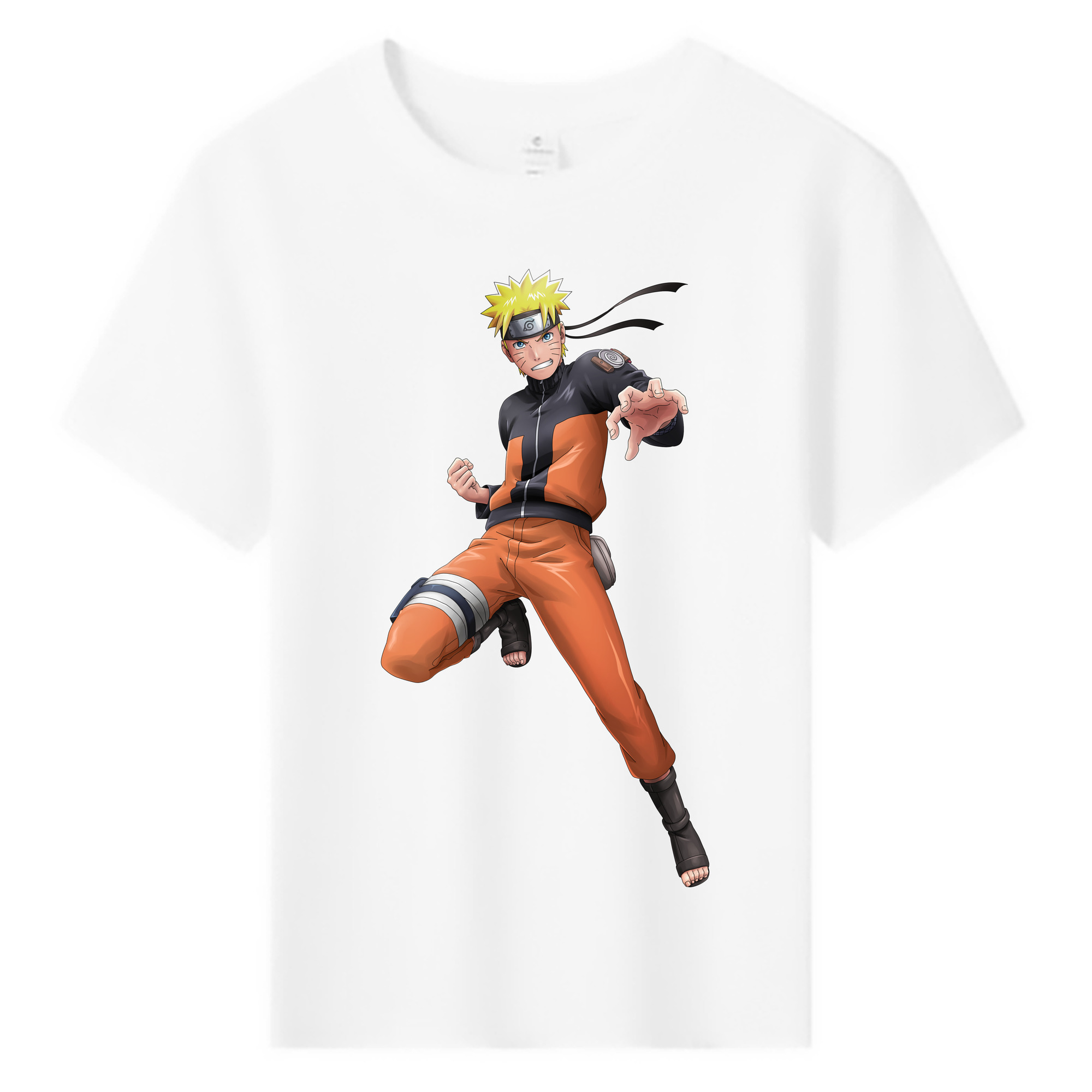 （画像用） NARUTO -ナルト- うずまき ナルト Uzumaki Naruto 綿100％キッズTシャツ（フロントプリント）