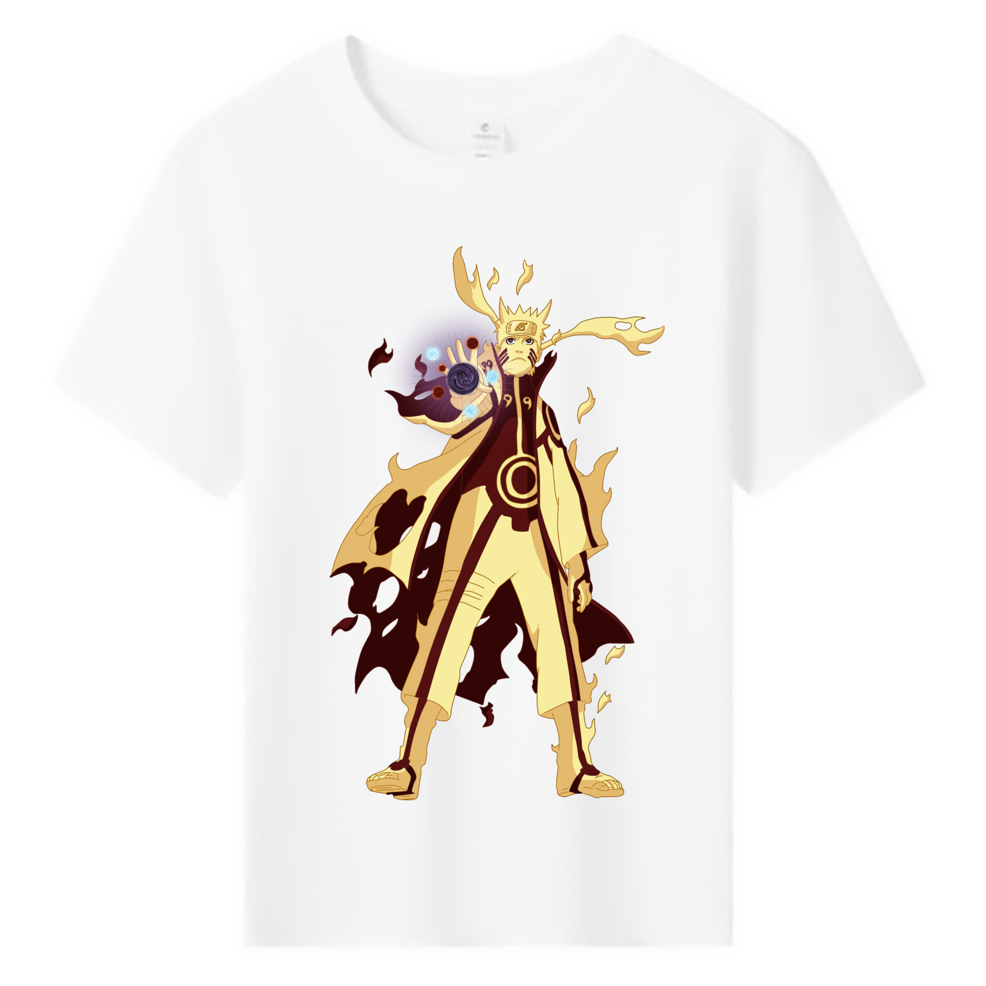 （画像用） NARUTO -ナルト- うずまき ナルト Uzumaki Naruto 綿100％キッズTシャツ（フロントプリント）