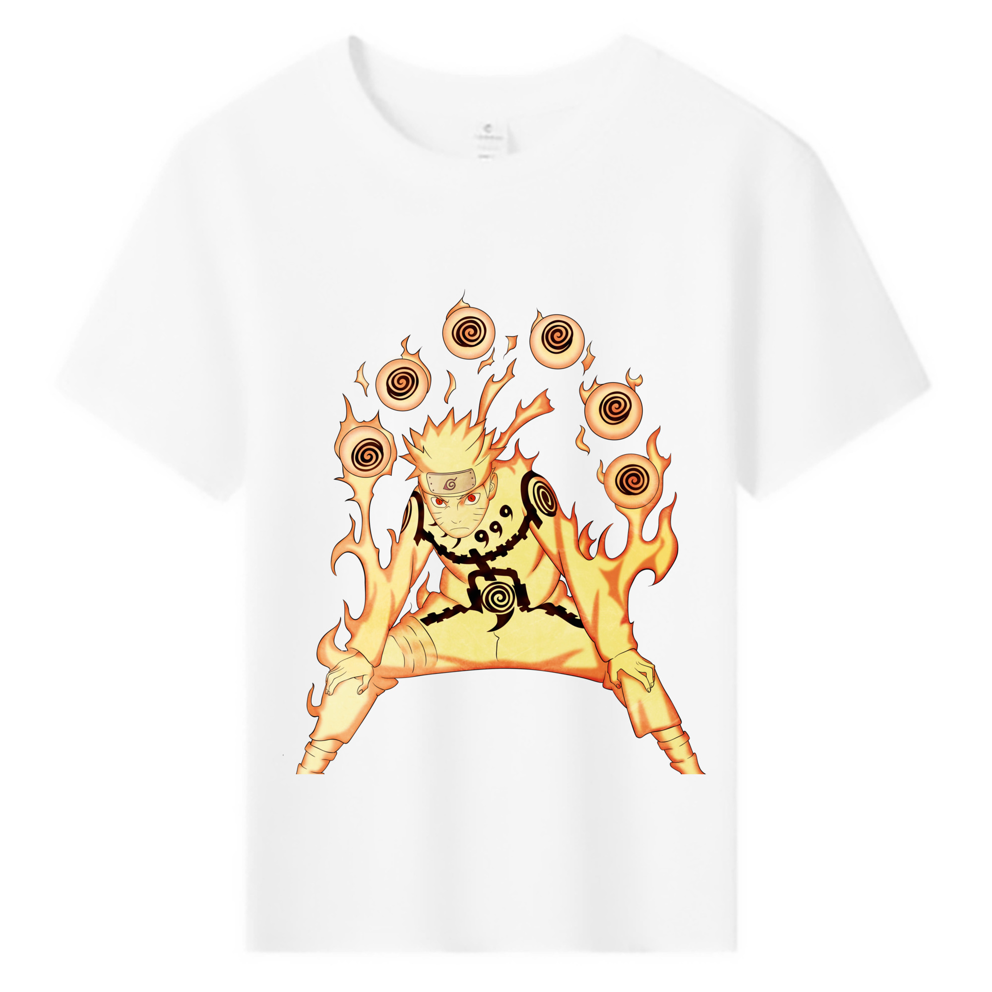 （画像用） NARUTO -ナルト- うずまき ナルト Uzumaki Naruto 綿100％キッズTシャツ（フロントプリント）