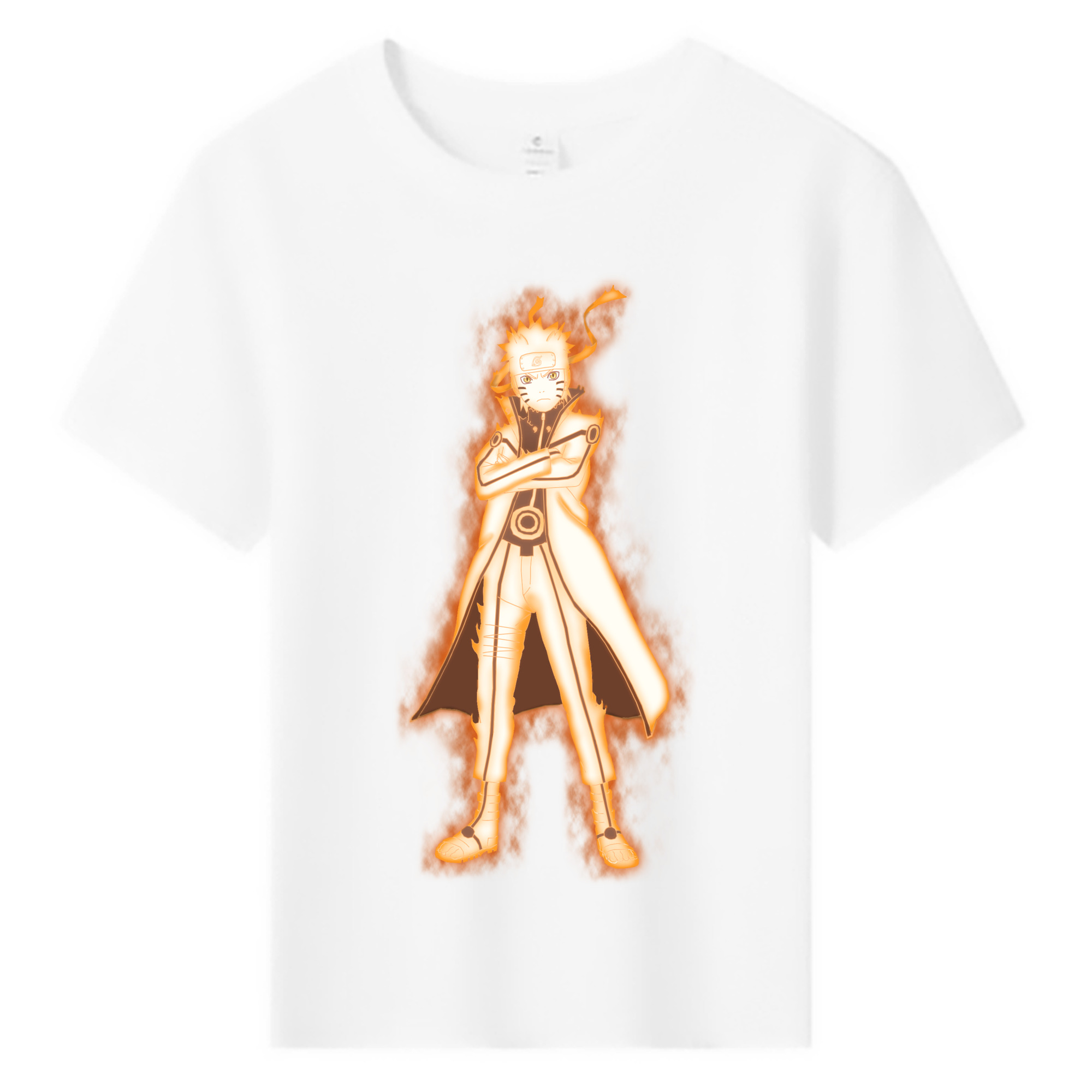 （画像用） NARUTO -ナルト- うずまき ナルト Uzumaki Naruto 綿100％キッズTシャツ（フロントプリント）