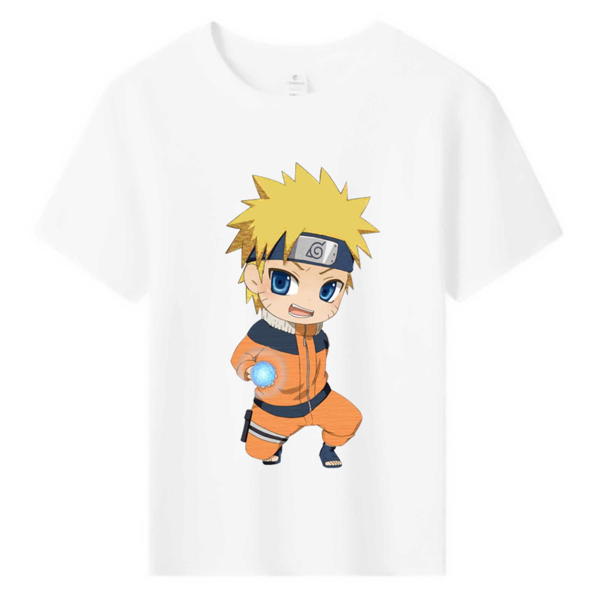 （画像用） NARUTO -ナルト- うずまき ナルト Uzumaki Naruto 綿100％キッズTシャツ（フロントプリント）